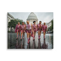 00. Pink World Order, Trump Surreal Political Pop Art Canvas Print - AETHERION GALLERY