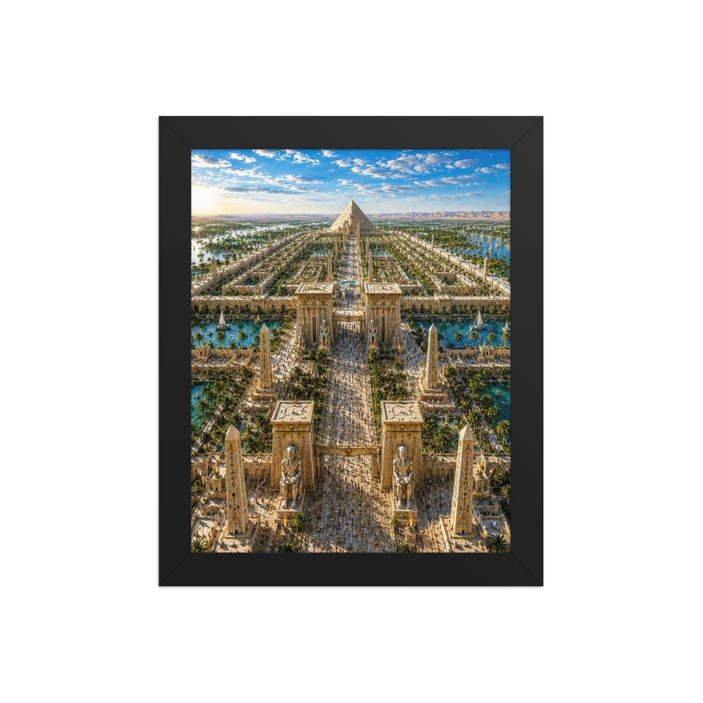 A0a. Lost Labyrinth of Egypt, Framed Enhanced Matte Photo Paper - AETHERION GALLERY