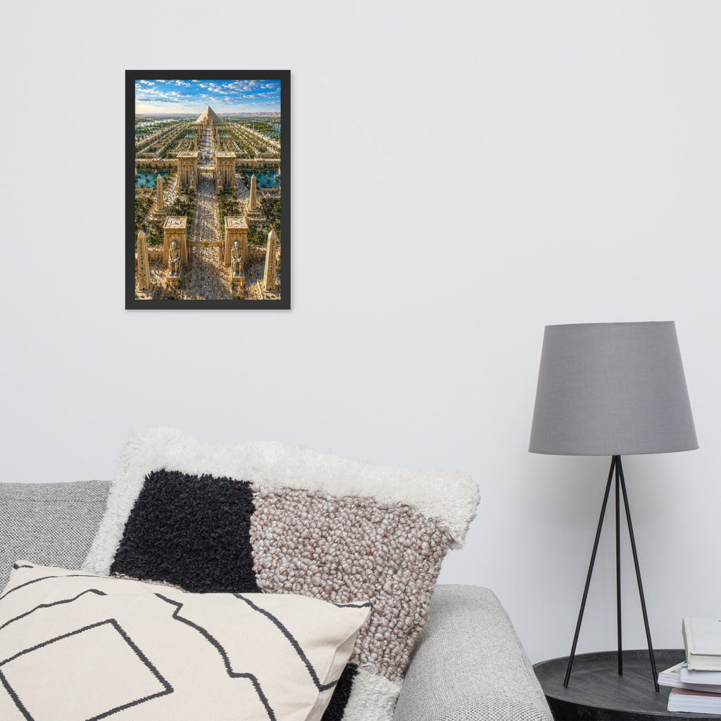 A0a. Lost Labyrinth of Egypt, Framed Enhanced Matte Photo Paper - AETHERION GALLERY
