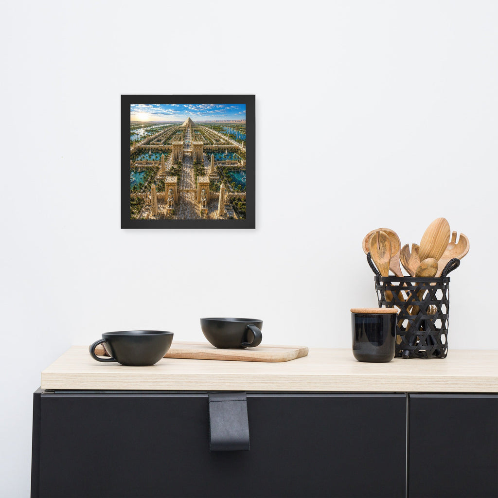A0a. Lost Labyrinth of Egypt, Framed Enhanced Matte Photo Paper - AETHERION GALLERY