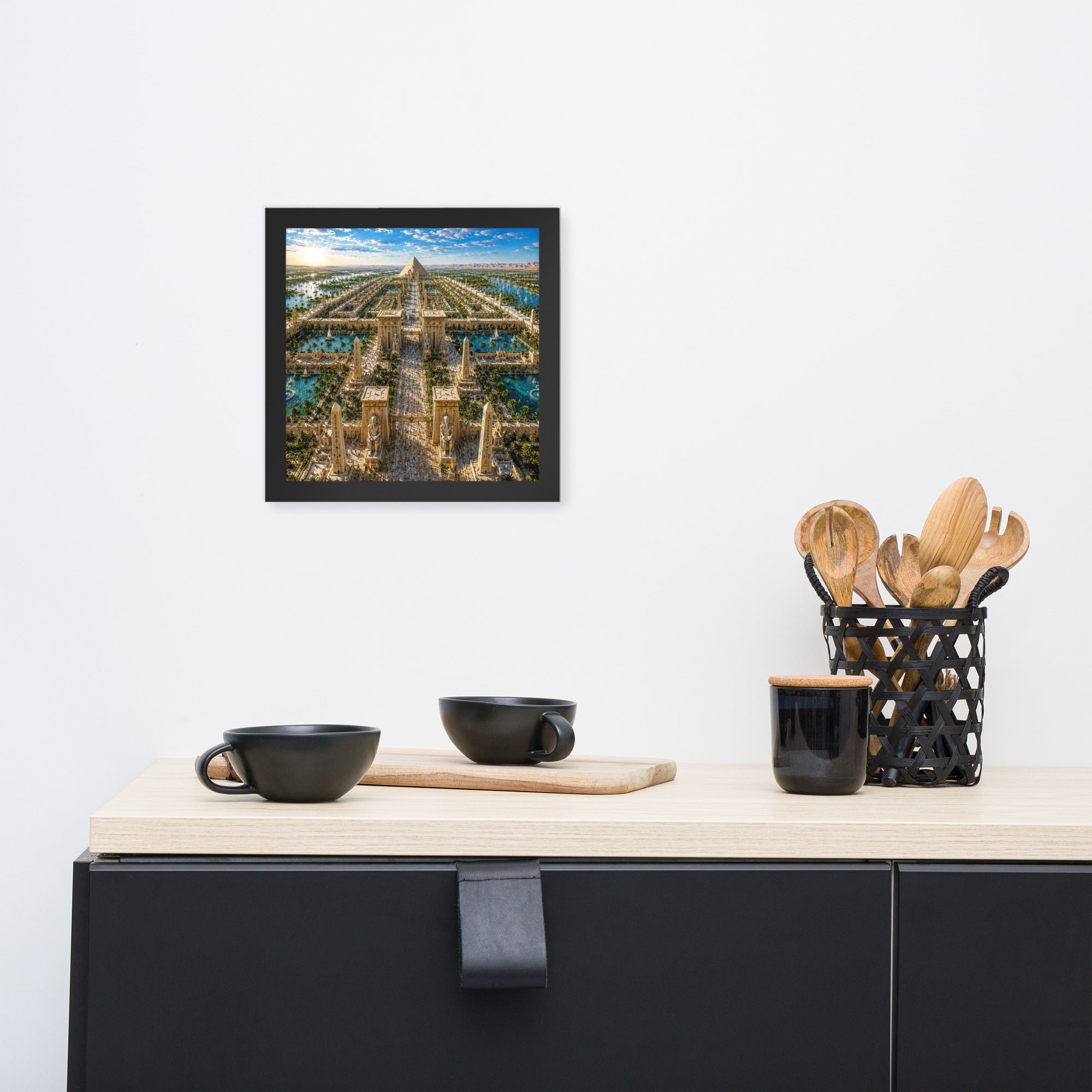 A0a. Lost Labyrinth of Egypt, Framed Enhanced Matte Photo Paper - AETHERION GALLERY