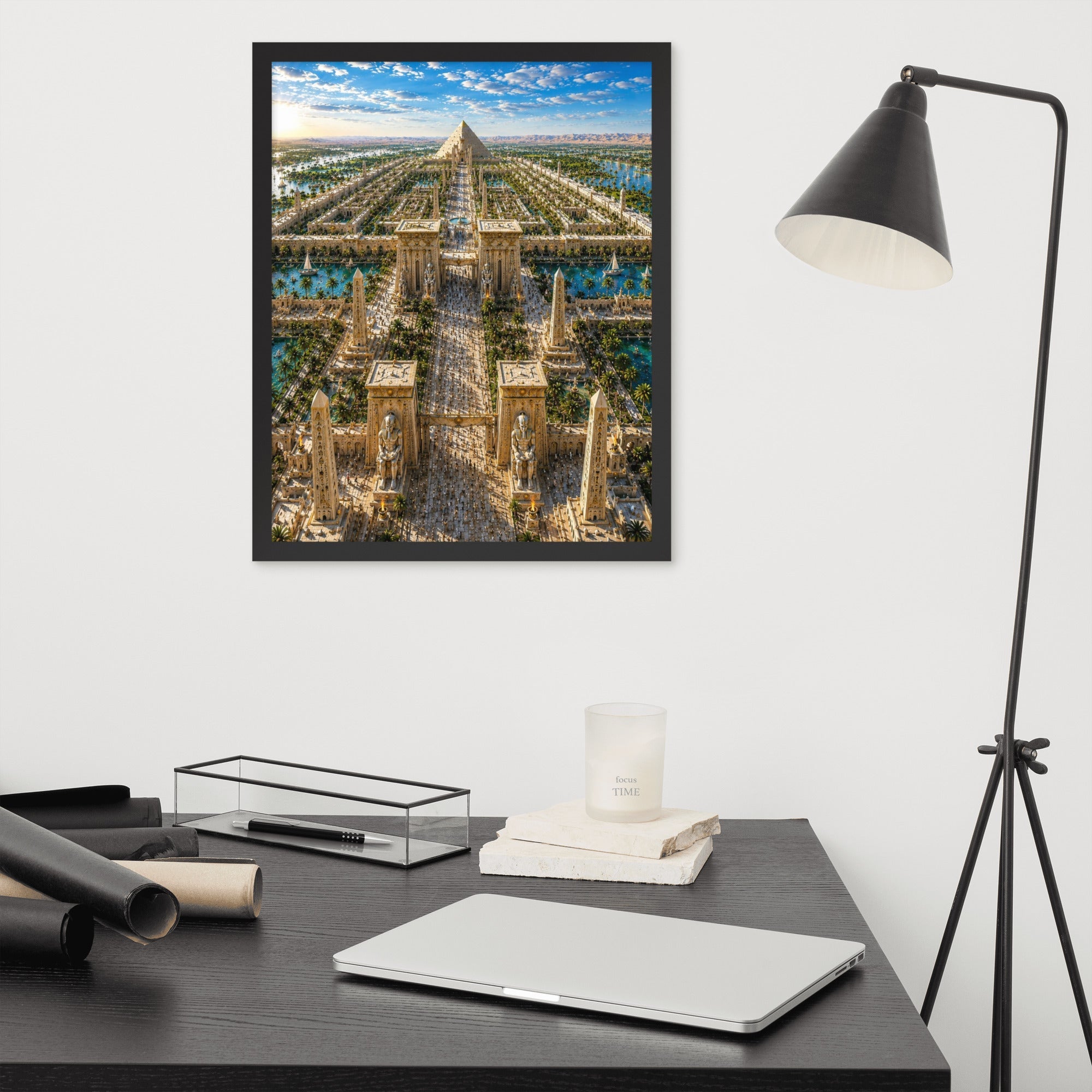 A0a. Lost Labyrinth of Egypt, Framed Enhanced Matte Photo Paper - AETHERION GALLERY