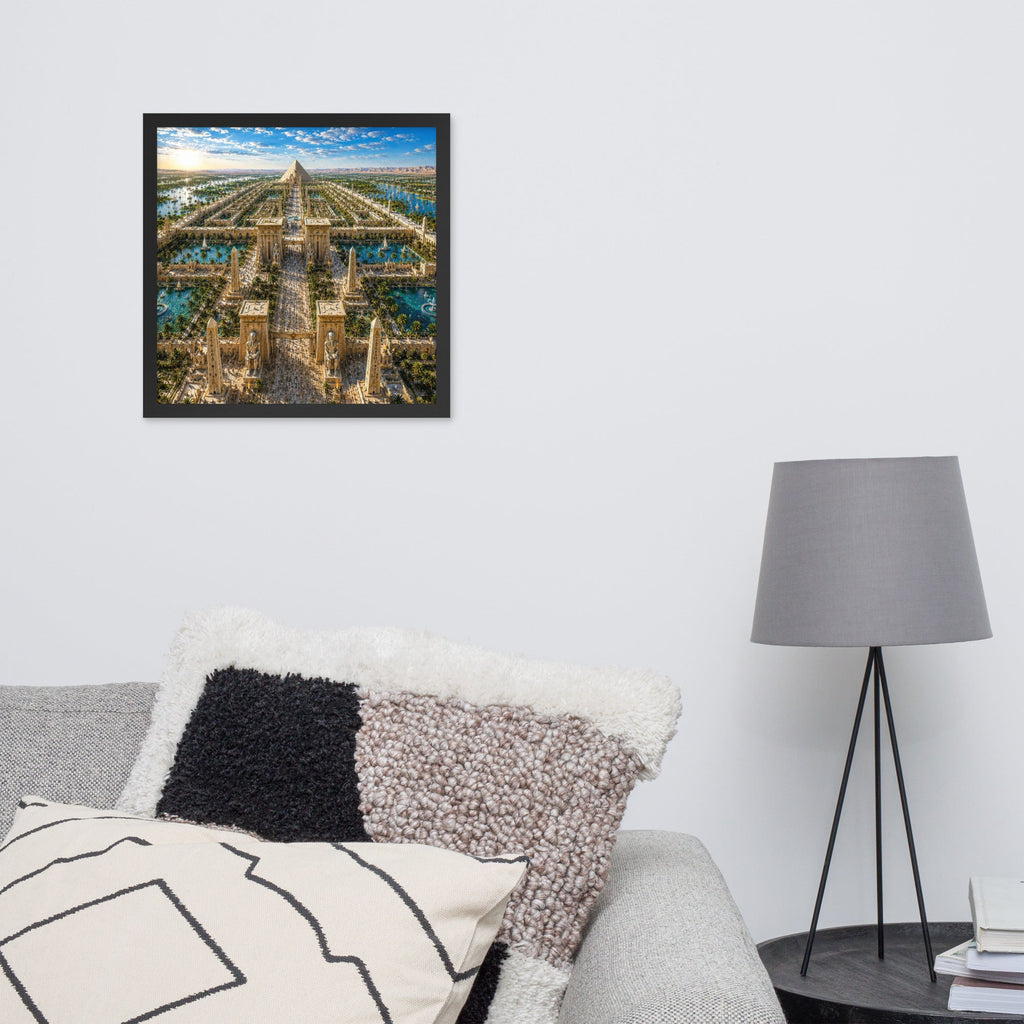 A0a. Lost Labyrinth of Egypt, Framed Enhanced Matte Photo Paper - AETHERION GALLERY