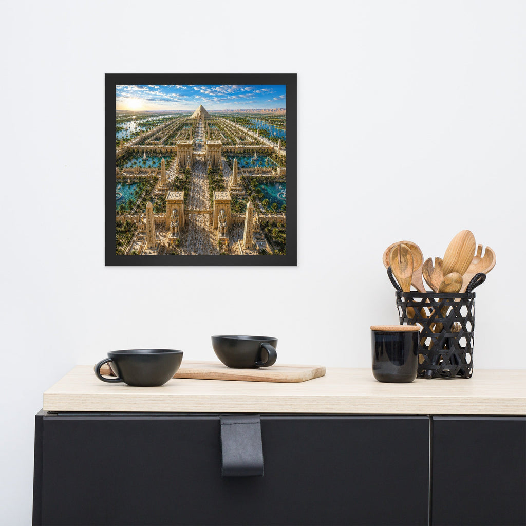A0a. Lost Labyrinth of Egypt, Framed Enhanced Matte Photo Paper - AETHERION GALLERY