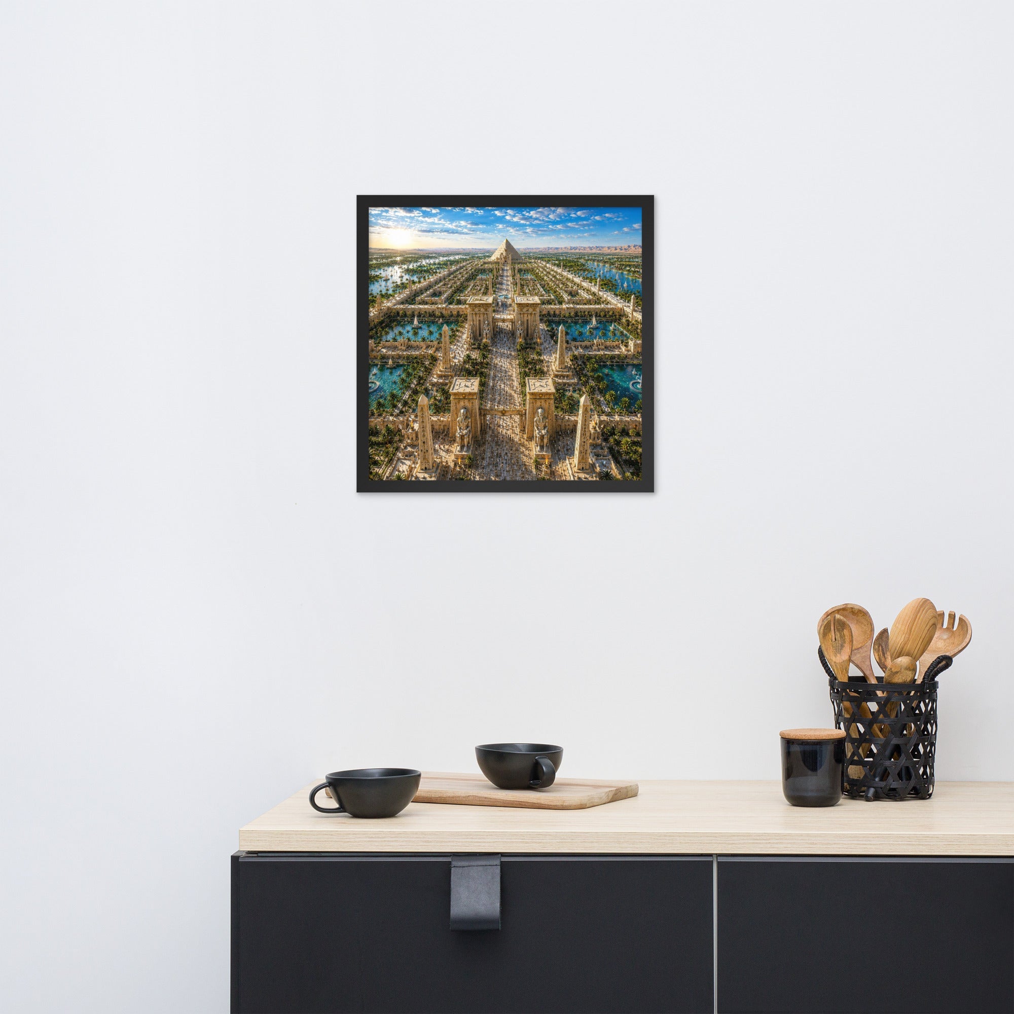 A0a. Lost Labyrinth of Egypt, Framed Enhanced Matte Photo Paper - AETHERION GALLERY
