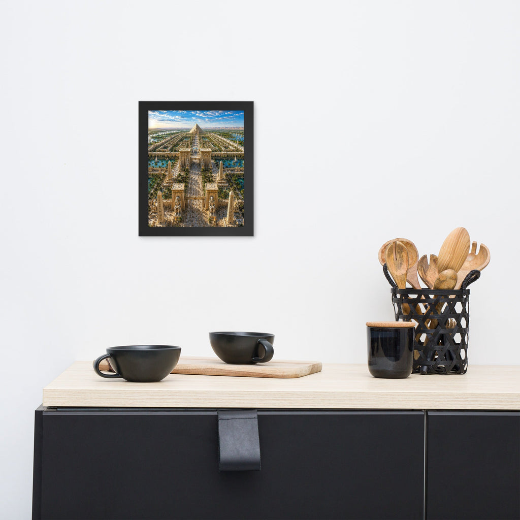A0a. Lost Labyrinth of Egypt, Framed Enhanced Matte Photo Paper - AETHERION GALLERY