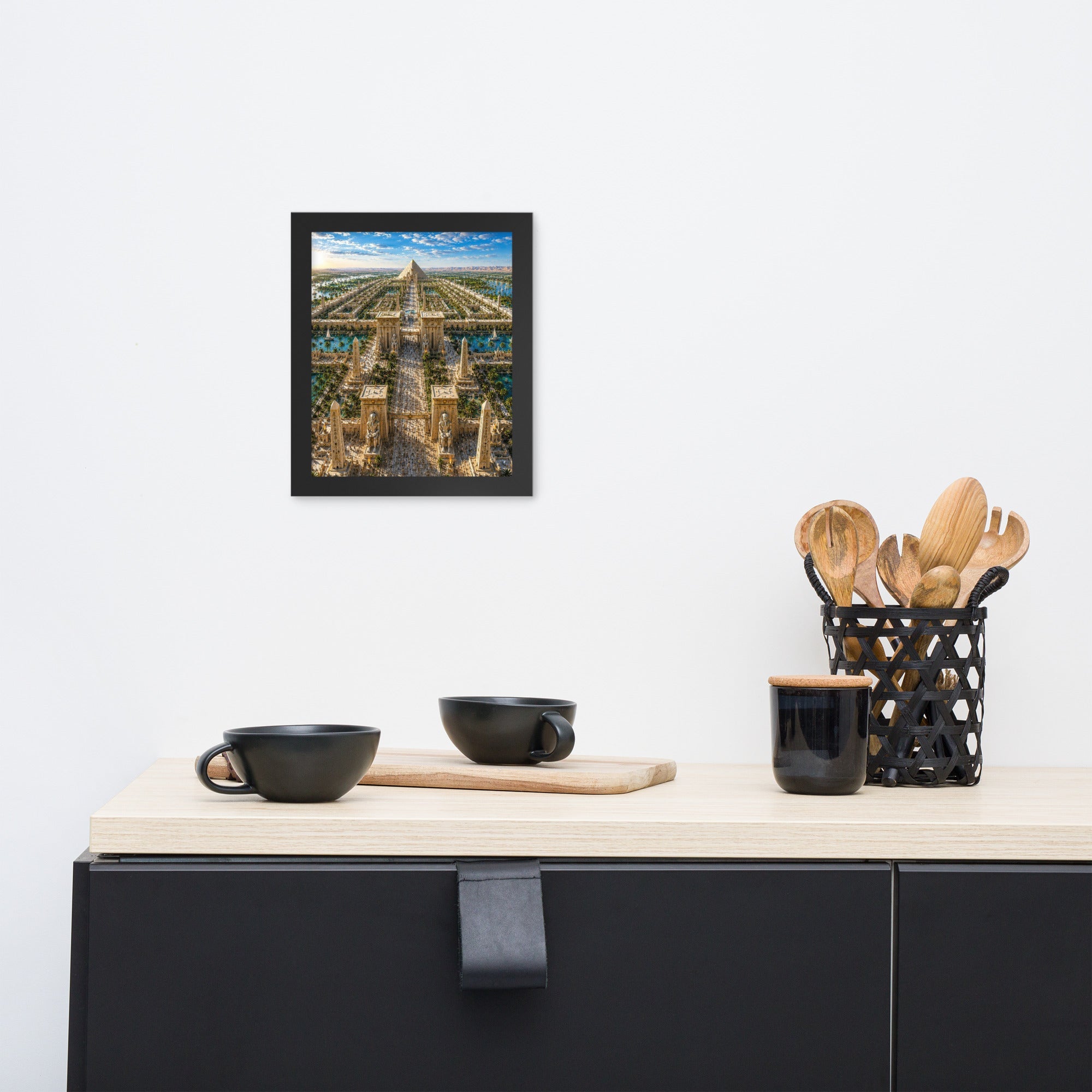 A0a. Lost Labyrinth of Egypt, Framed Enhanced Matte Photo Paper - AETHERION GALLERY
