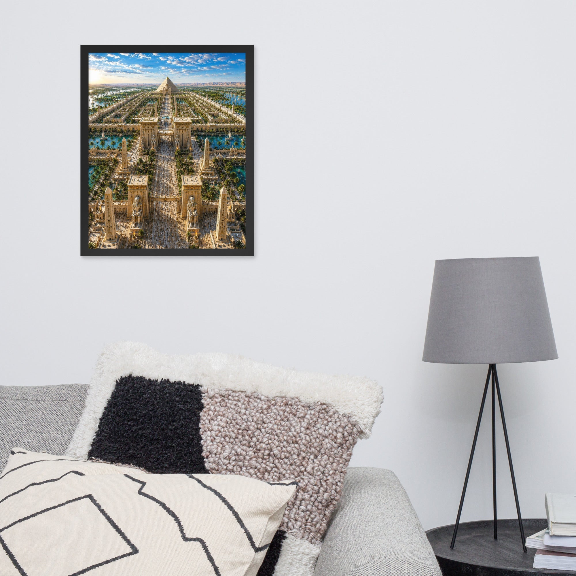 A0a. Lost Labyrinth of Egypt, Framed Enhanced Matte Photo Paper - AETHERION GALLERY