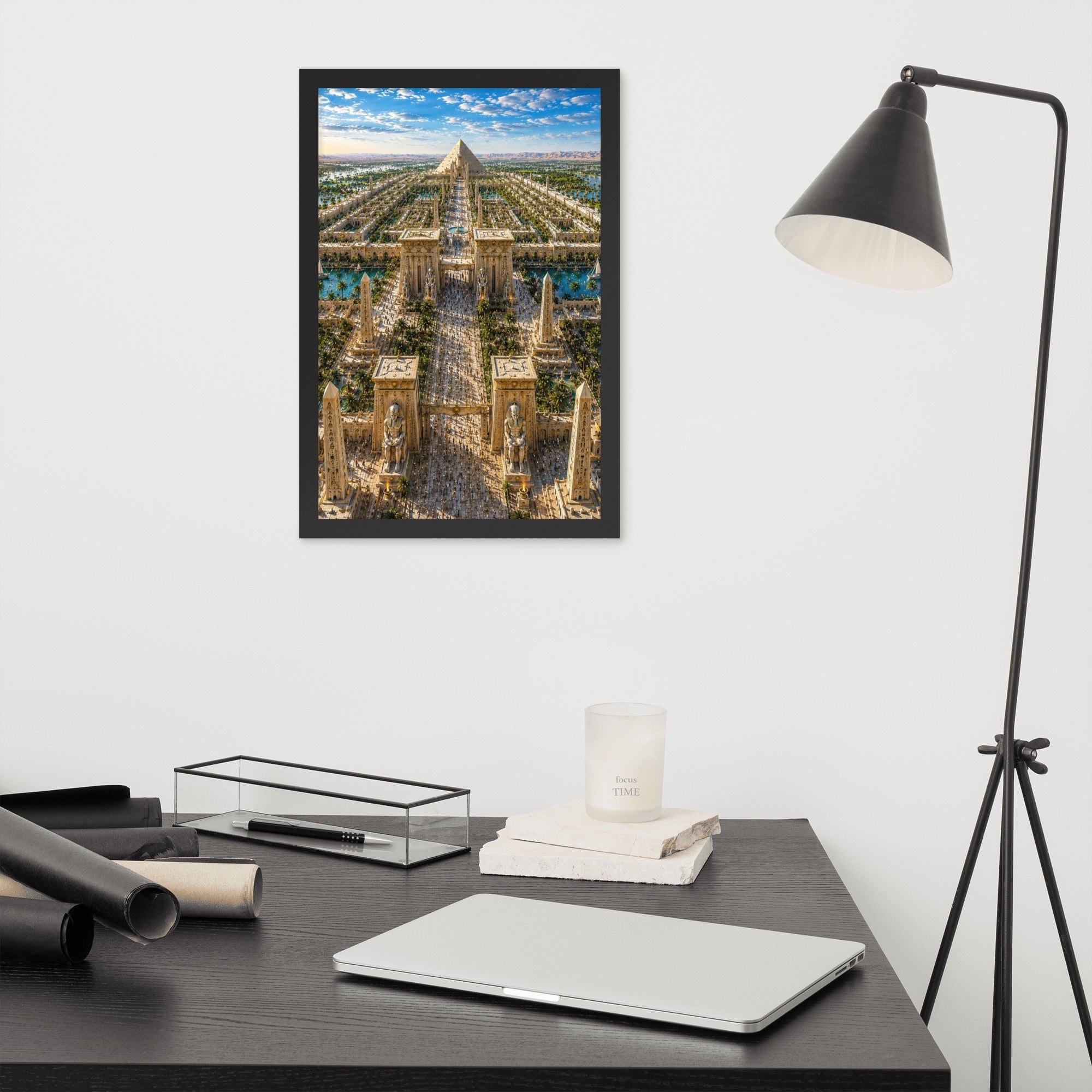 A0a. Lost Labyrinth of Egypt, Framed Enhanced Matte Photo Paper - AETHERION GALLERY