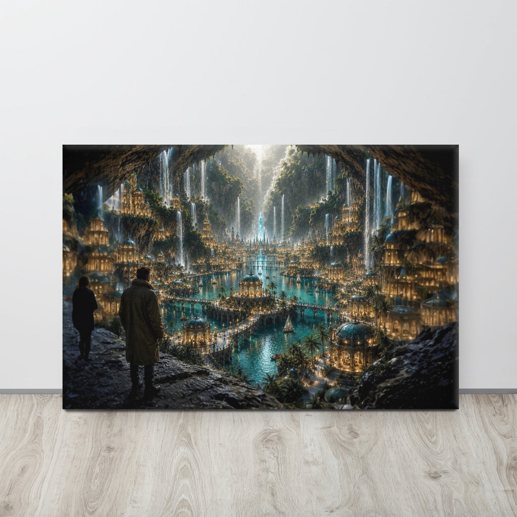 Beneath Antarctica Canvas Print - AETHERION GALLERY
