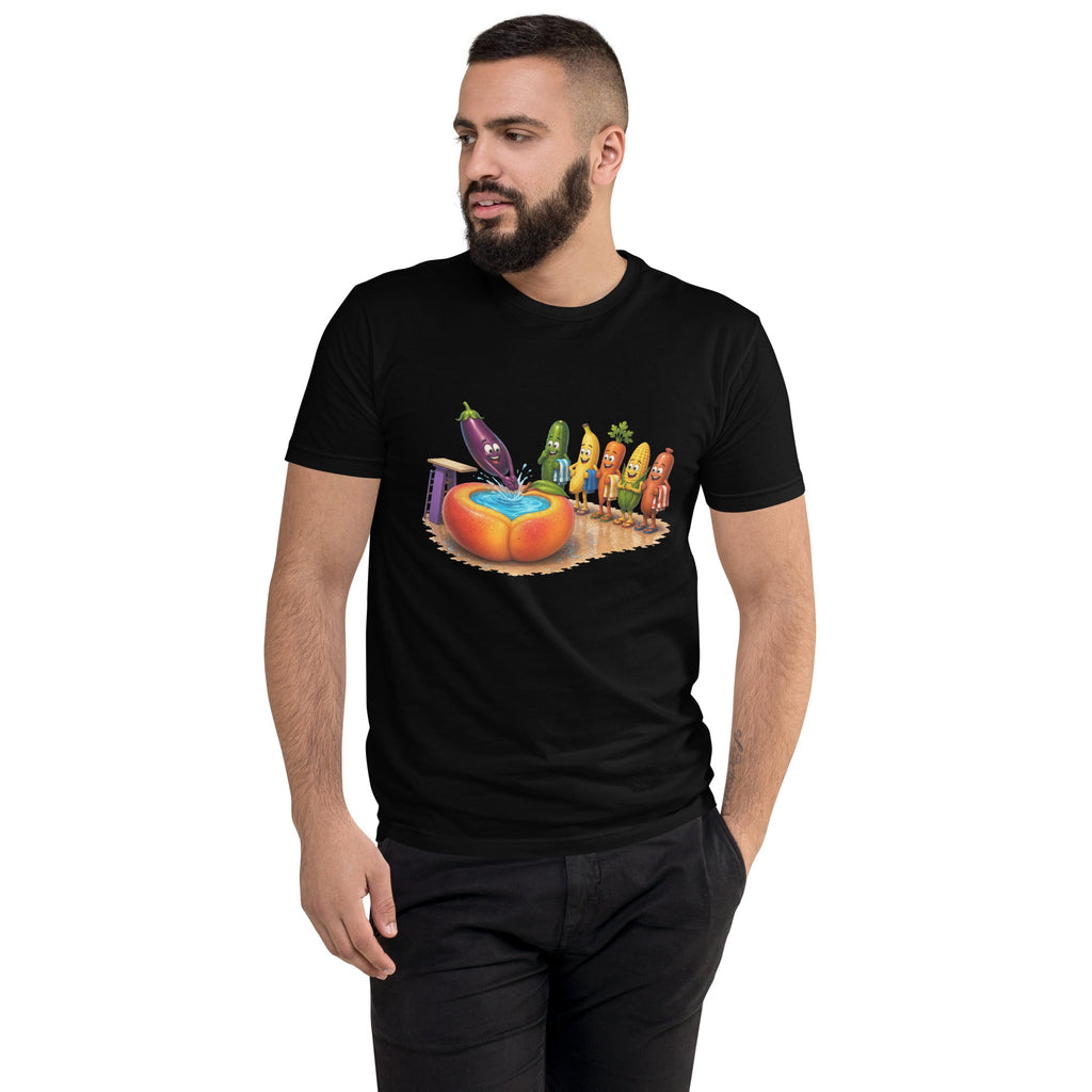 Dive Right In - Men's Premium Fitted T-Shirt - AETHERION GALLERY