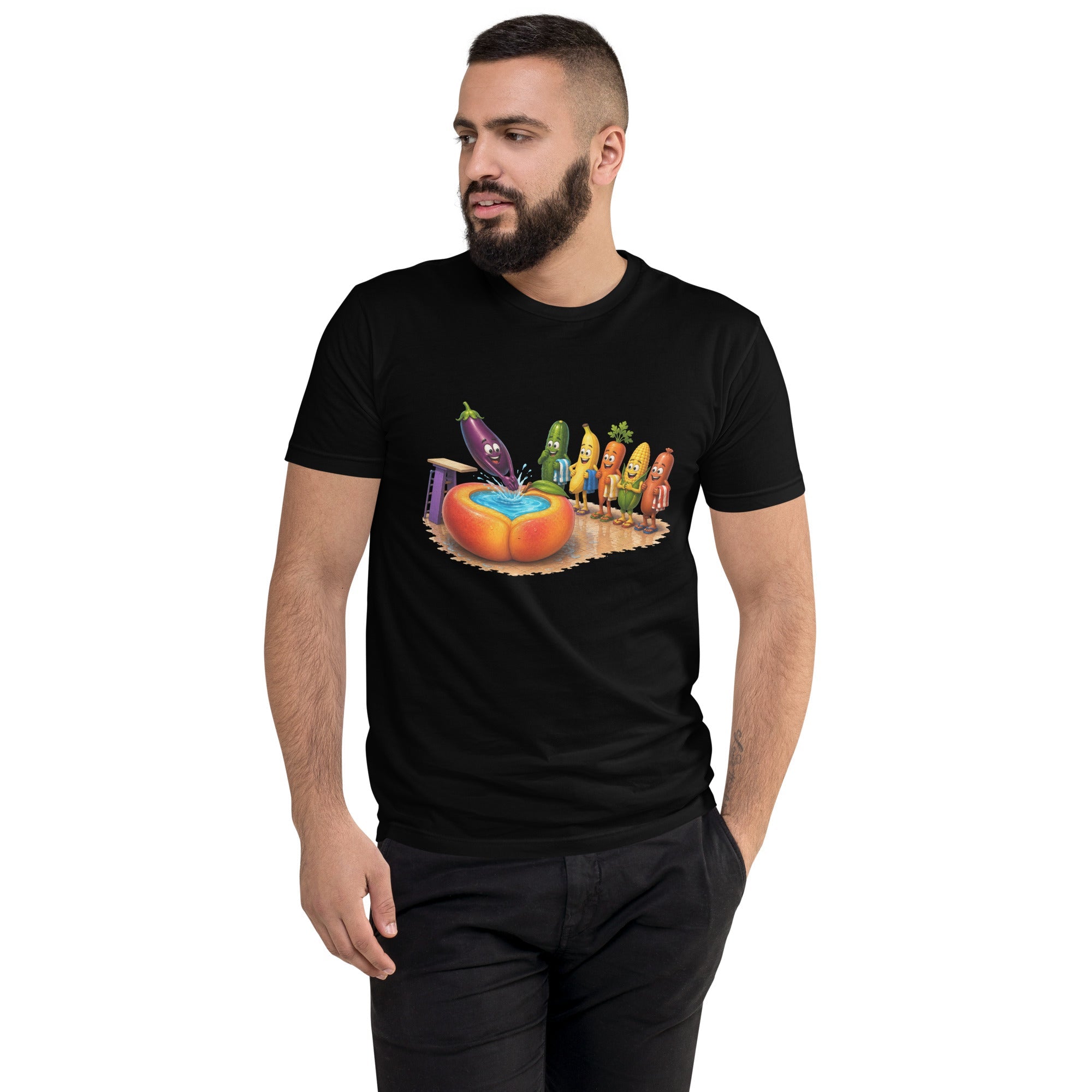 Dive Right In - Men's Premium Fitted T-Shirt - AETHERION GALLERY