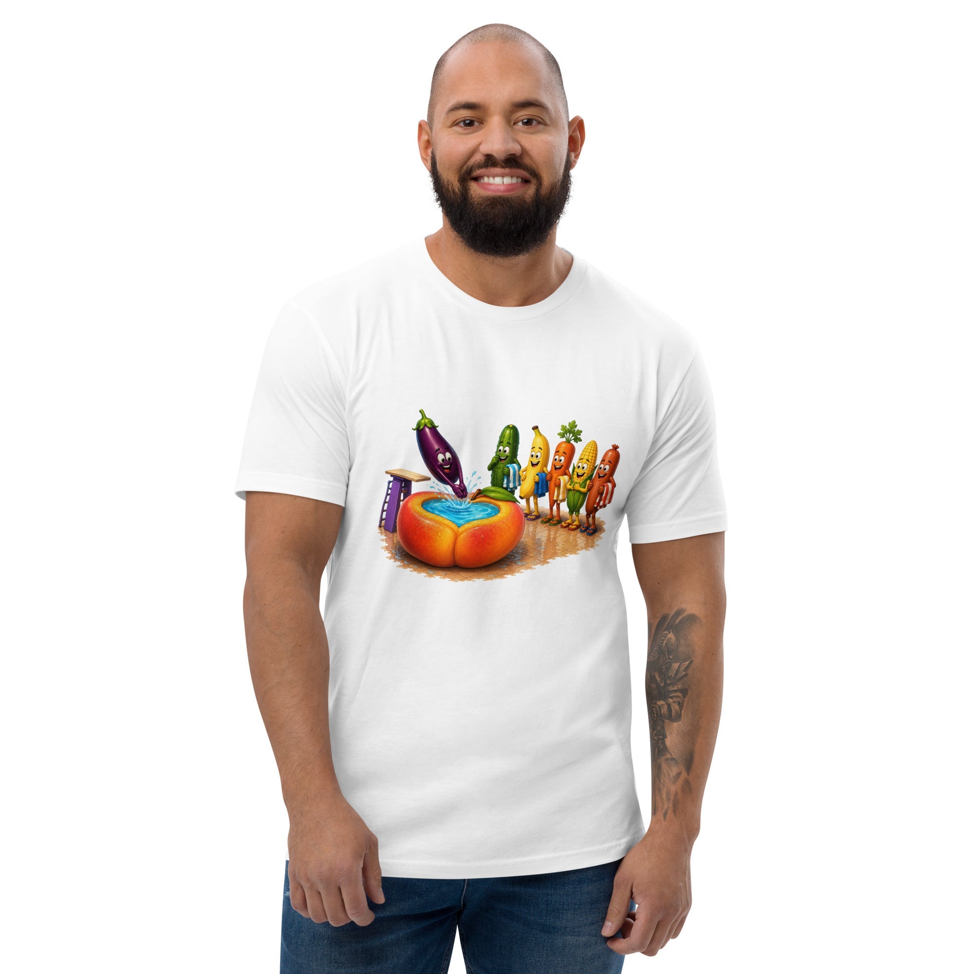 Dive Right In - Men's Premium Fitted T-Shirt - AETHERION GALLERY