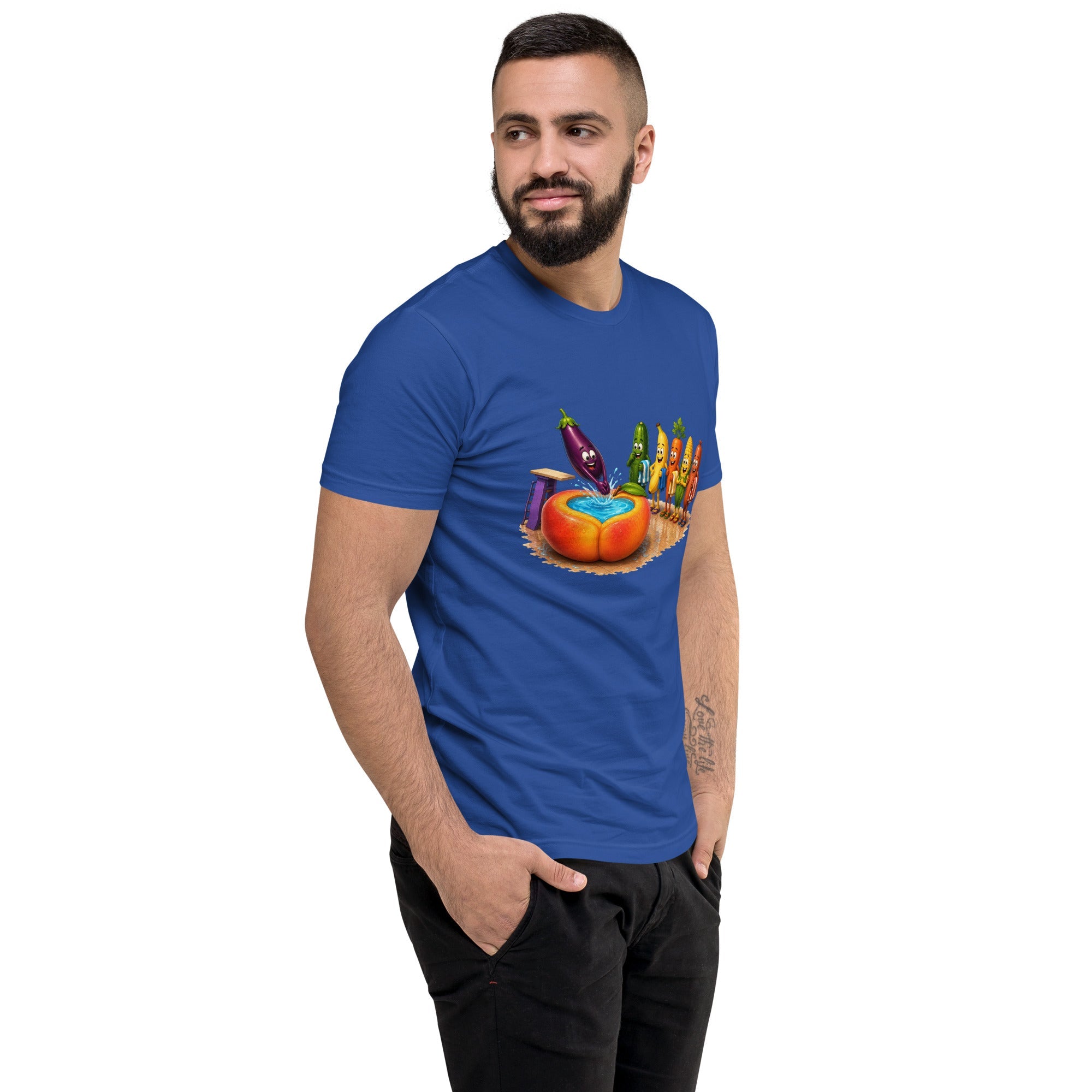 Dive Right In - Men's Premium Fitted T-Shirt - AETHERION GALLERY