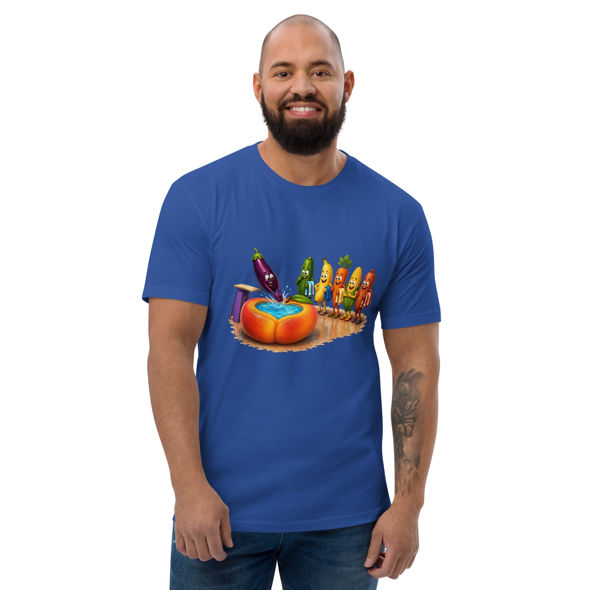 Dive Right In - Men's Premium Fitted T-Shirt - AETHERION GALLERY