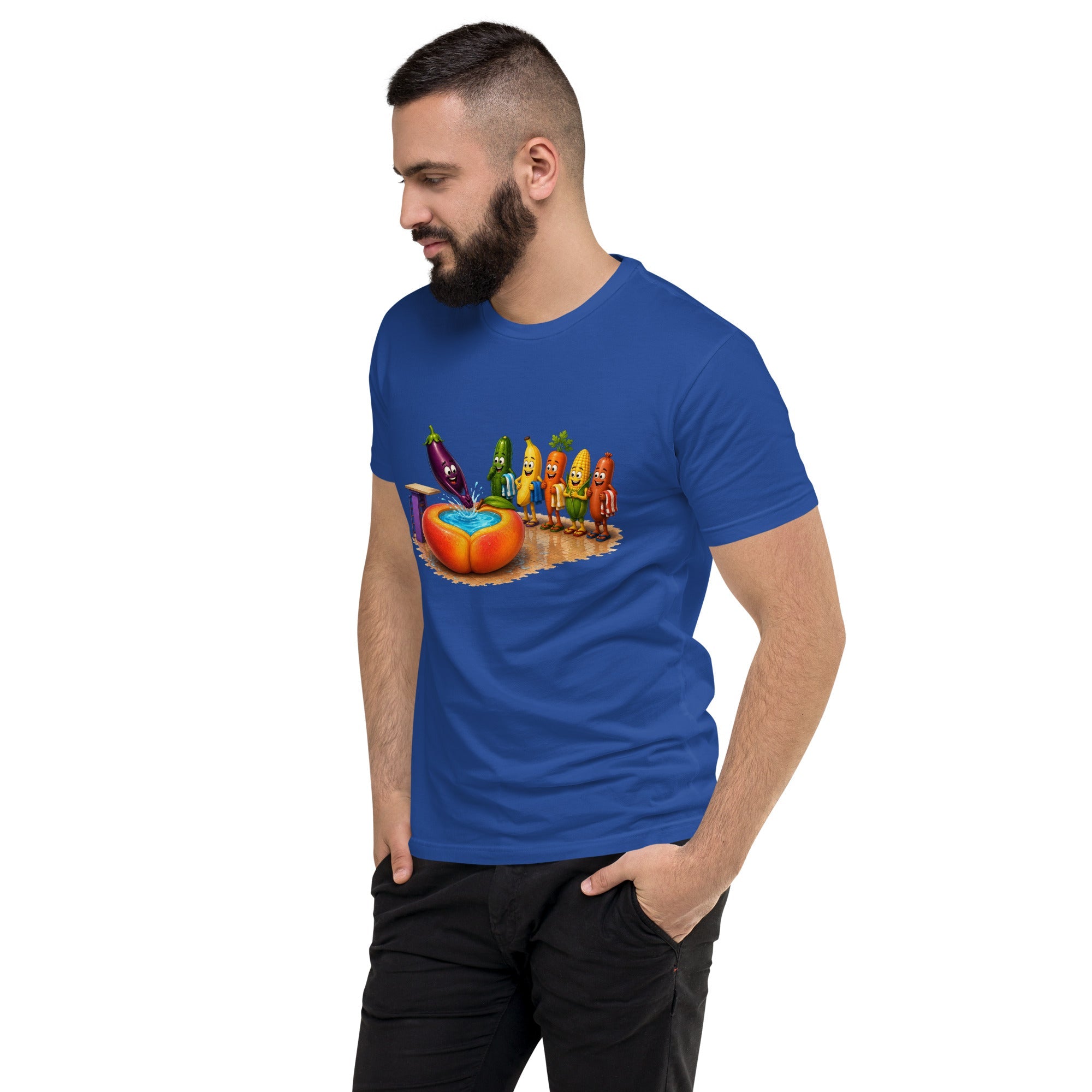 Dive Right In - Men's Premium Fitted T-Shirt - AETHERION GALLERY