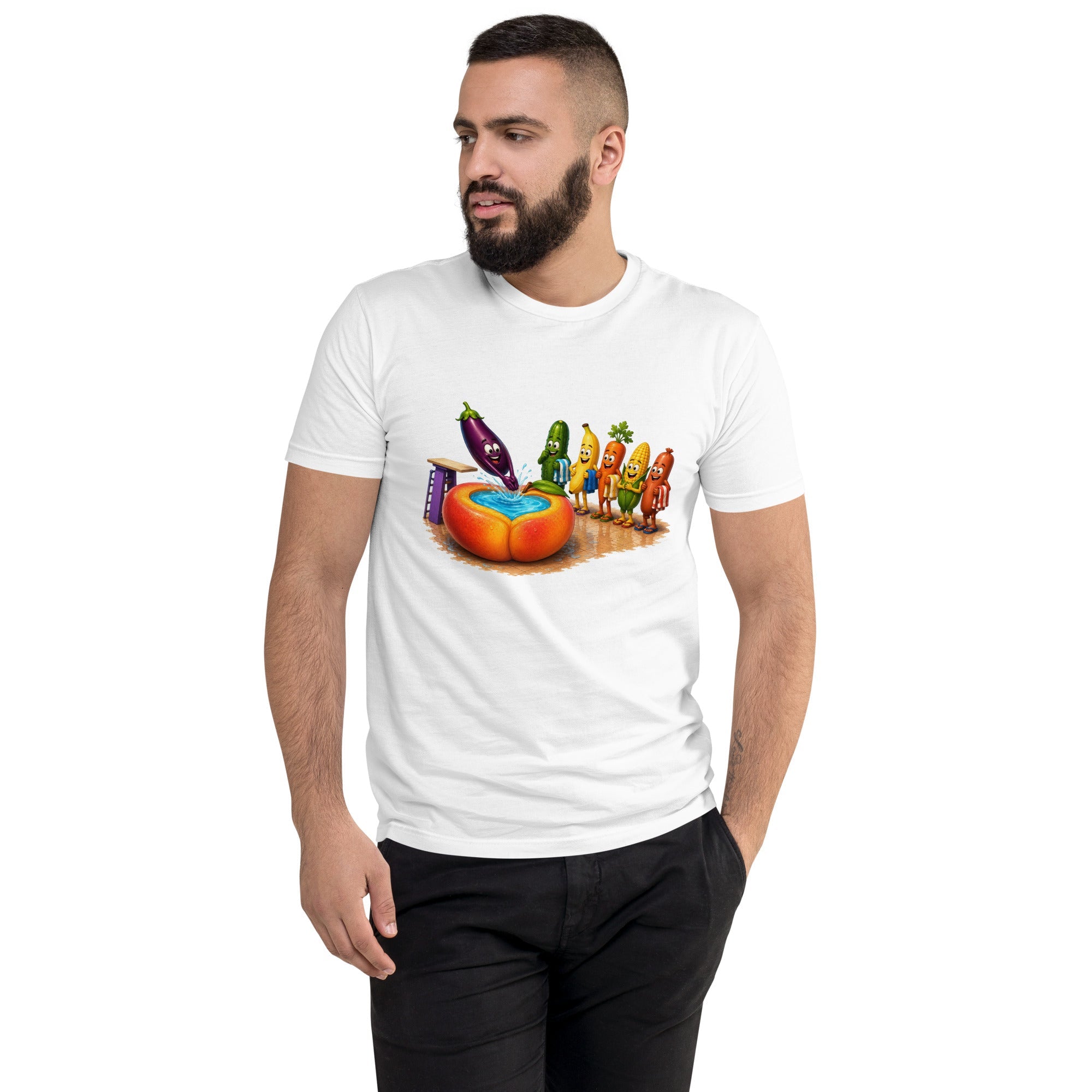 Dive Right In - Men's Premium Fitted T-Shirt - AETHERION GALLERY