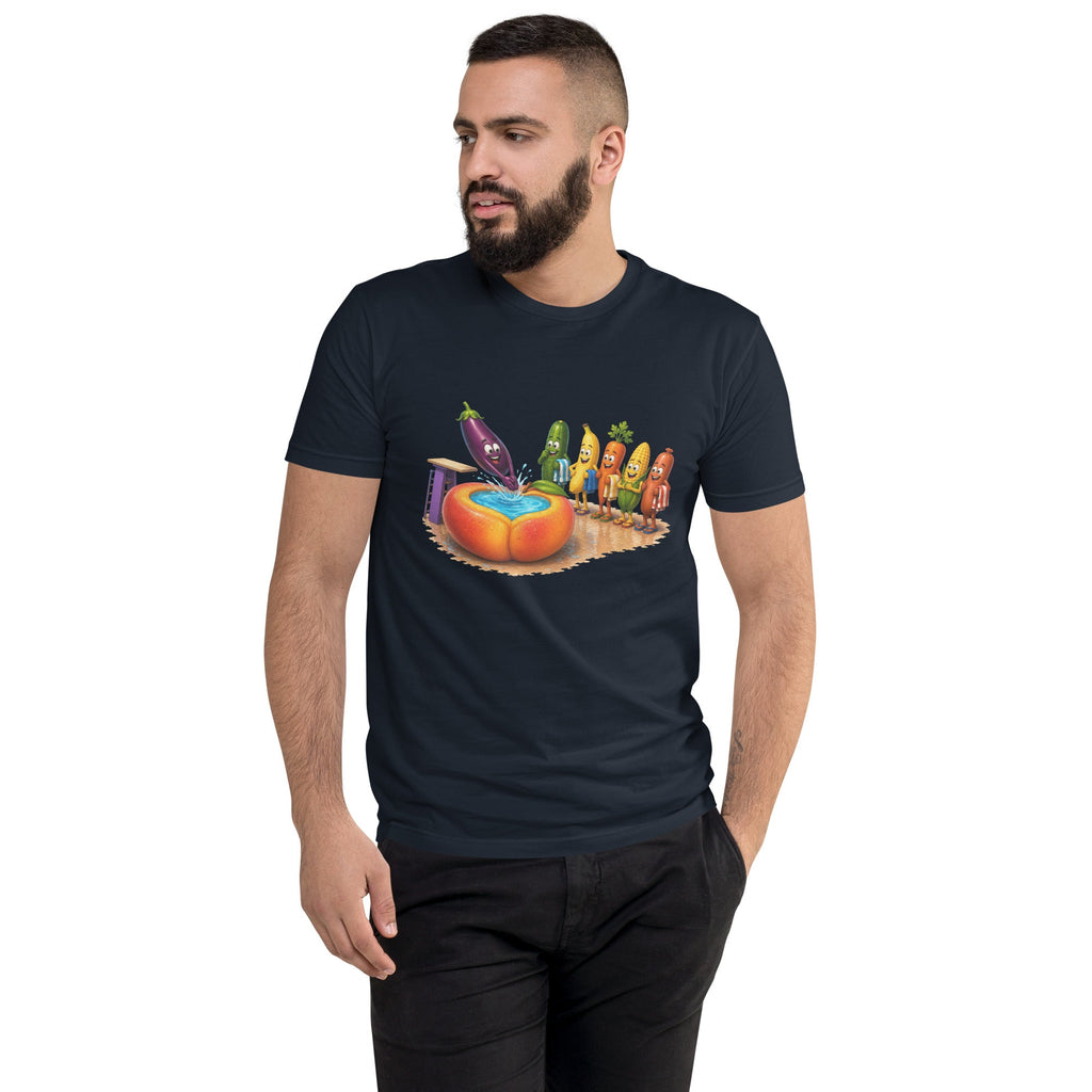 Dive Right In - Men's Premium Fitted T-Shirt - AETHERION GALLERY
