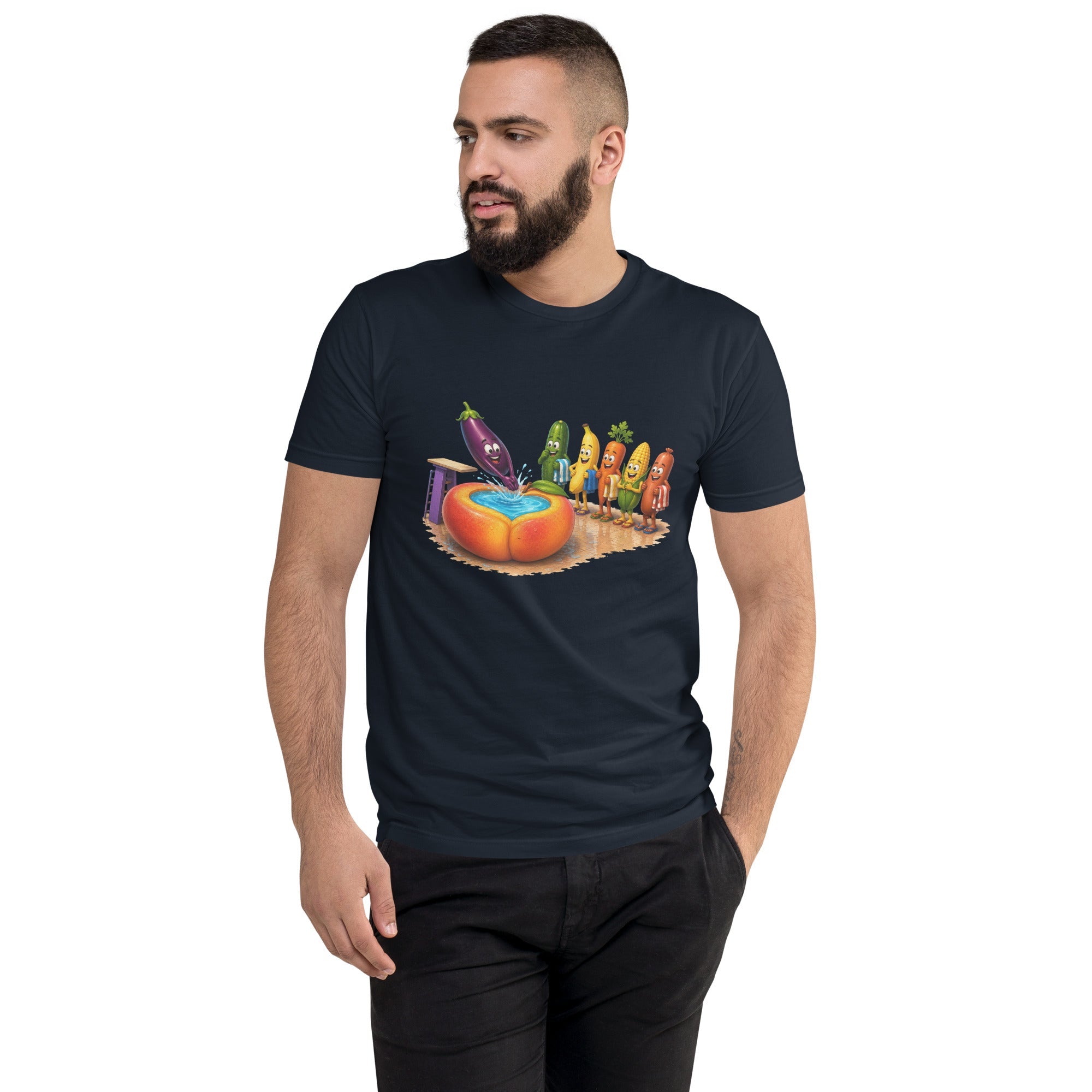 Dive Right In - Men's Premium Fitted T-Shirt - AETHERION GALLERY