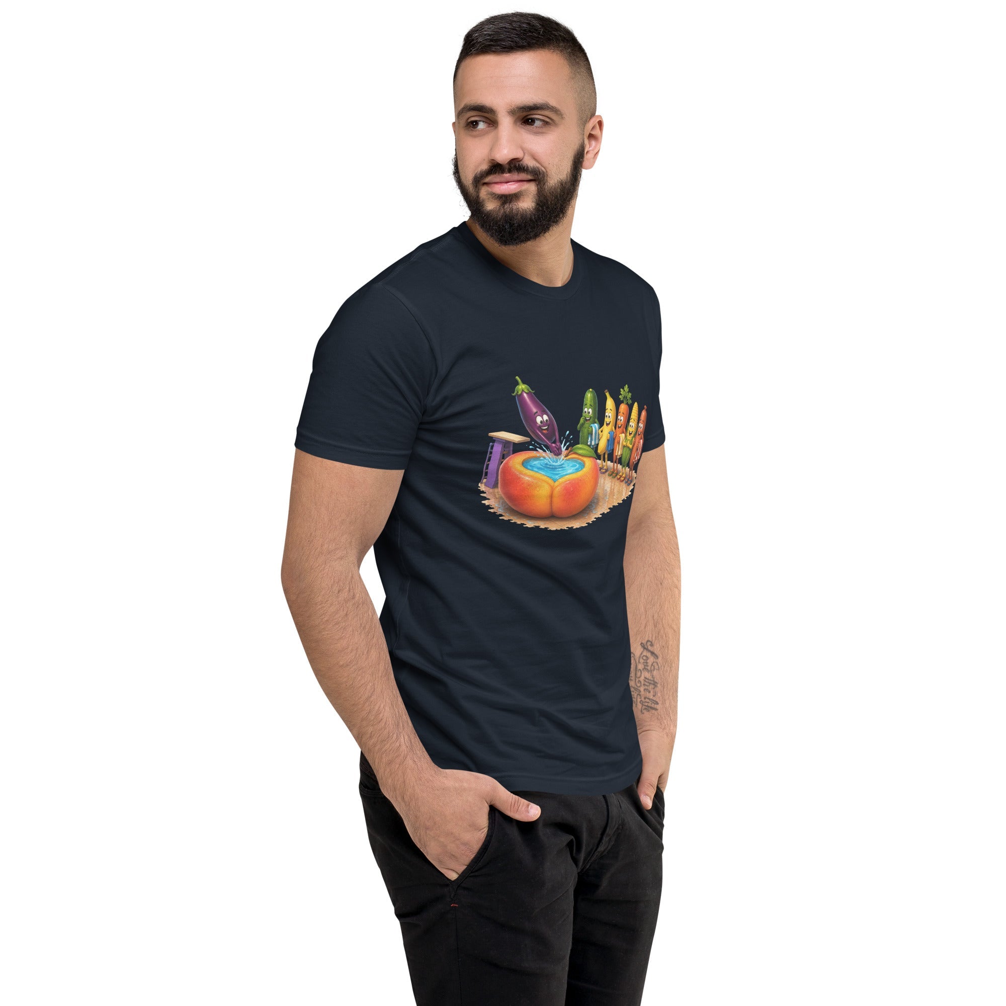 Dive Right In - Men's Premium Fitted T-Shirt - AETHERION GALLERY