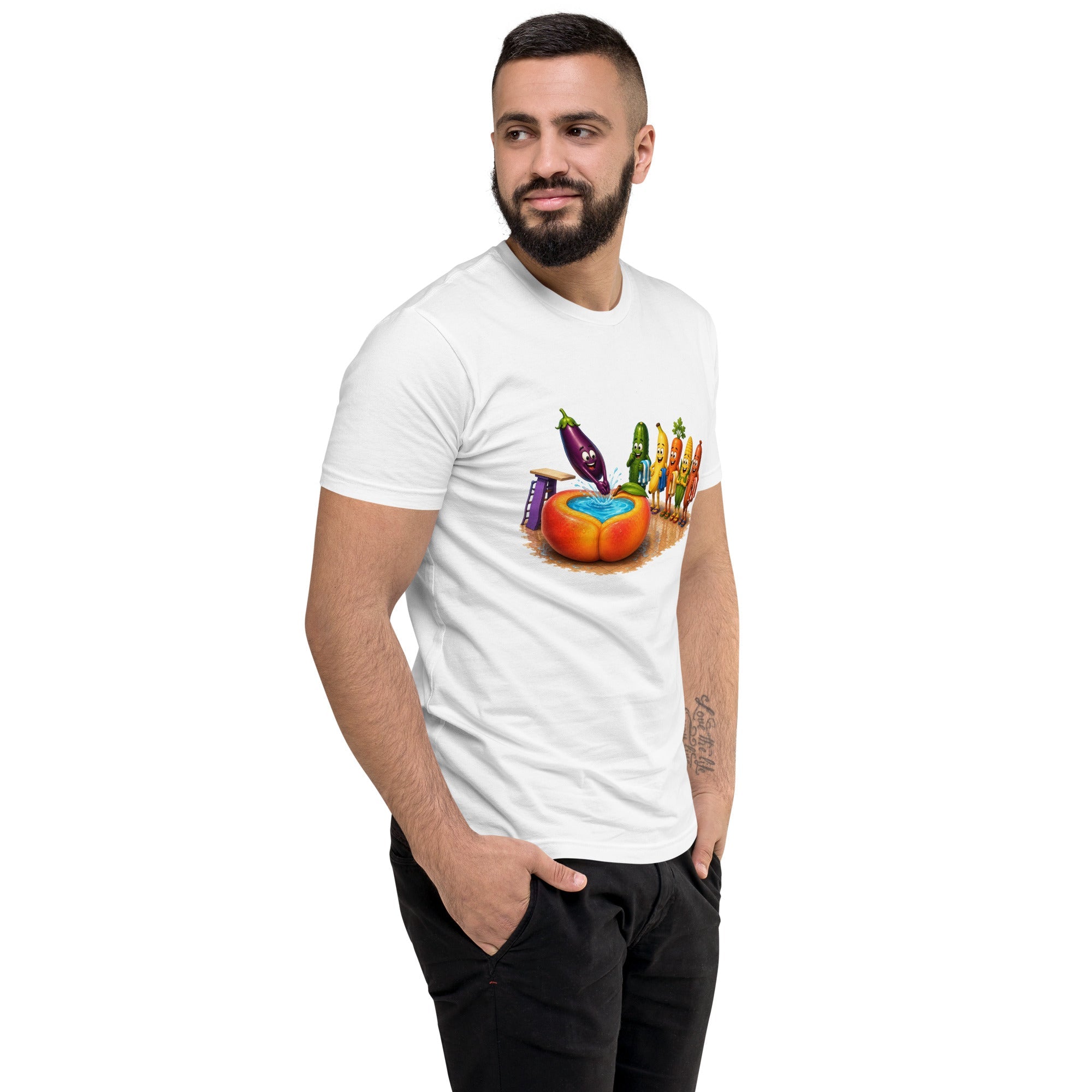 Dive Right In - Men's Premium Fitted T-Shirt - AETHERION GALLERY
