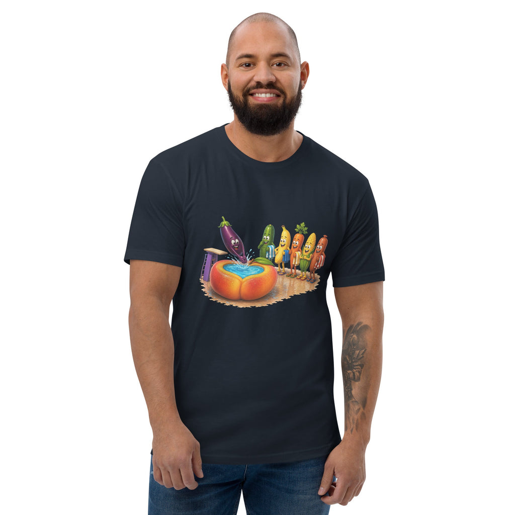 Dive Right In - Men's Premium Fitted T-Shirt - AETHERION GALLERY