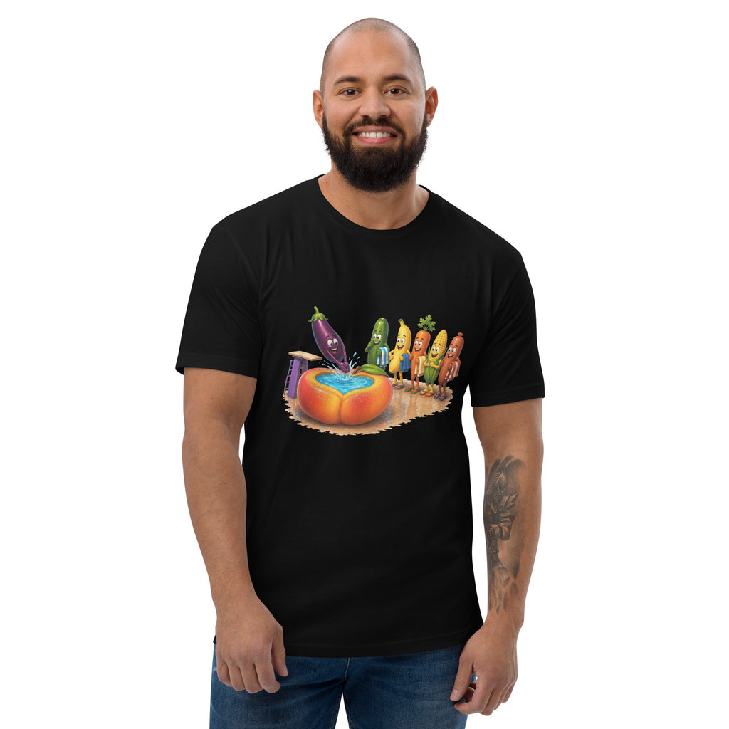 Dive Right In - Men's Premium Fitted T-Shirt - AETHERION GALLERY