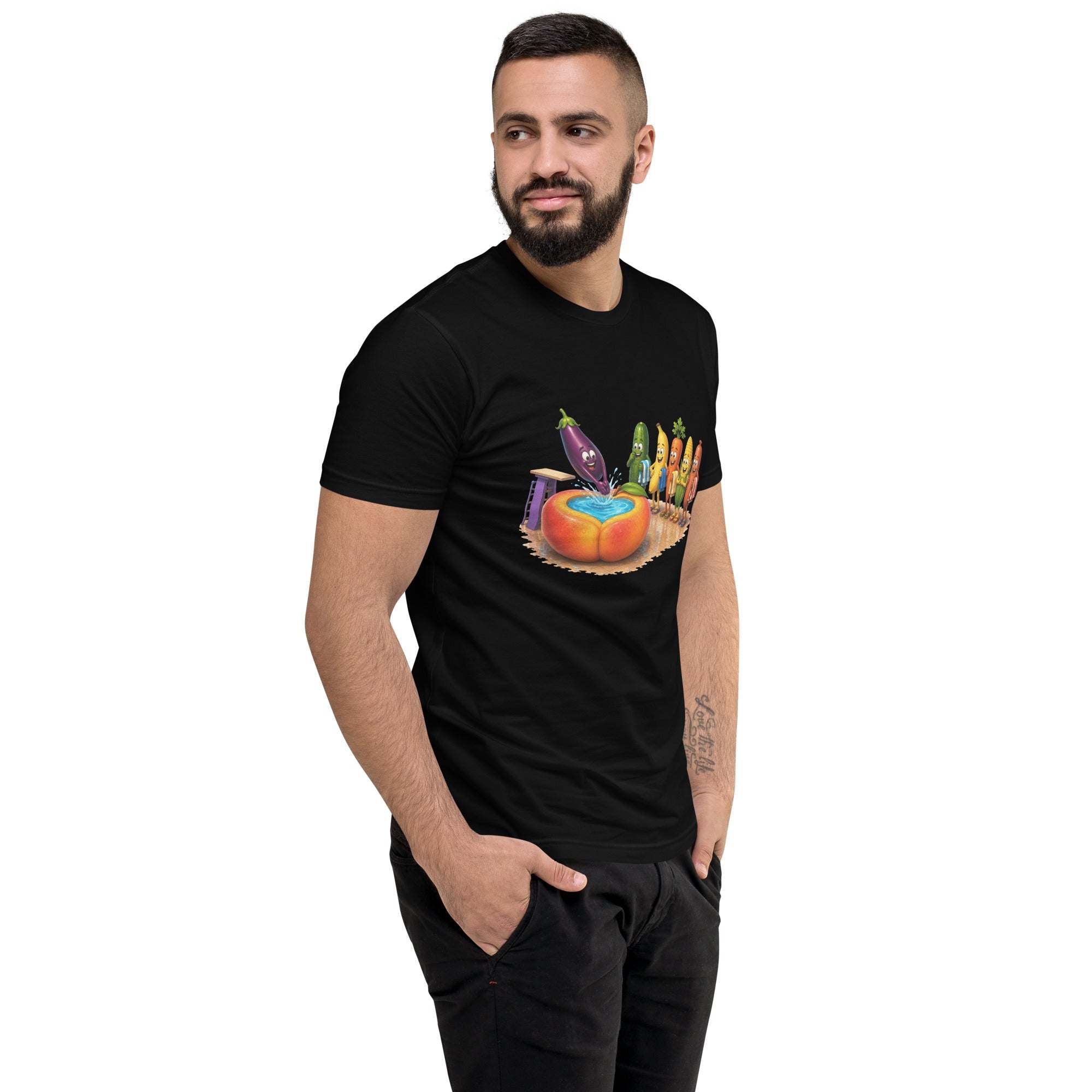 Dive Right In - Men's Premium Fitted T-Shirt - AETHERION GALLERY