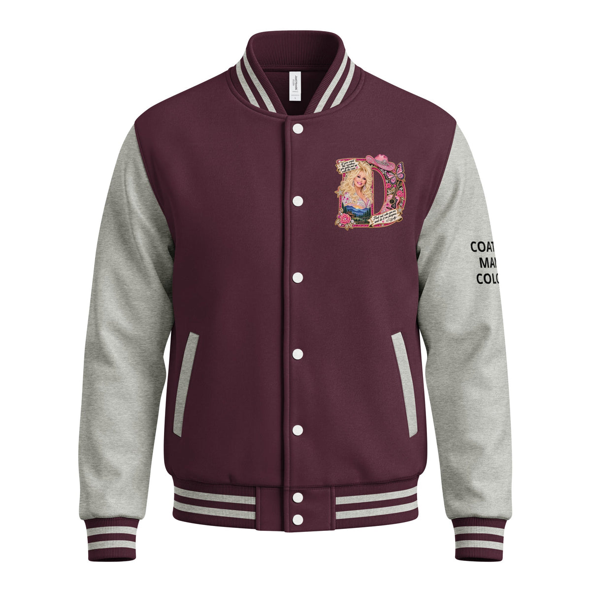 Dolly Parton Heavyweight letterman jacket - AETHERION GALLERY