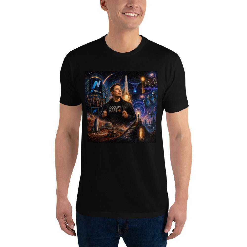 Elon Musk Occupy Mars Men's Premium T-Shirt - AETHERION GALLERY