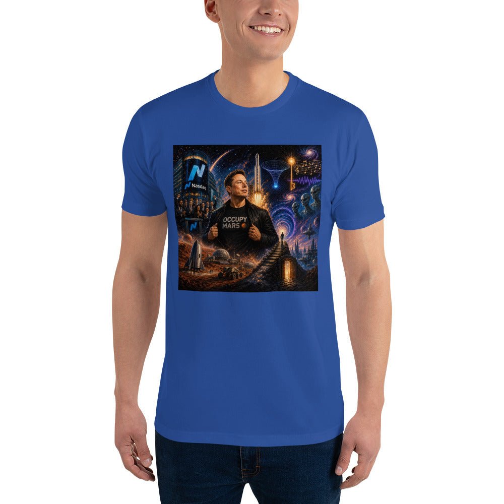 Elon Musk Occupy Mars Men's Premium T-Shirt - AETHERION GALLERY