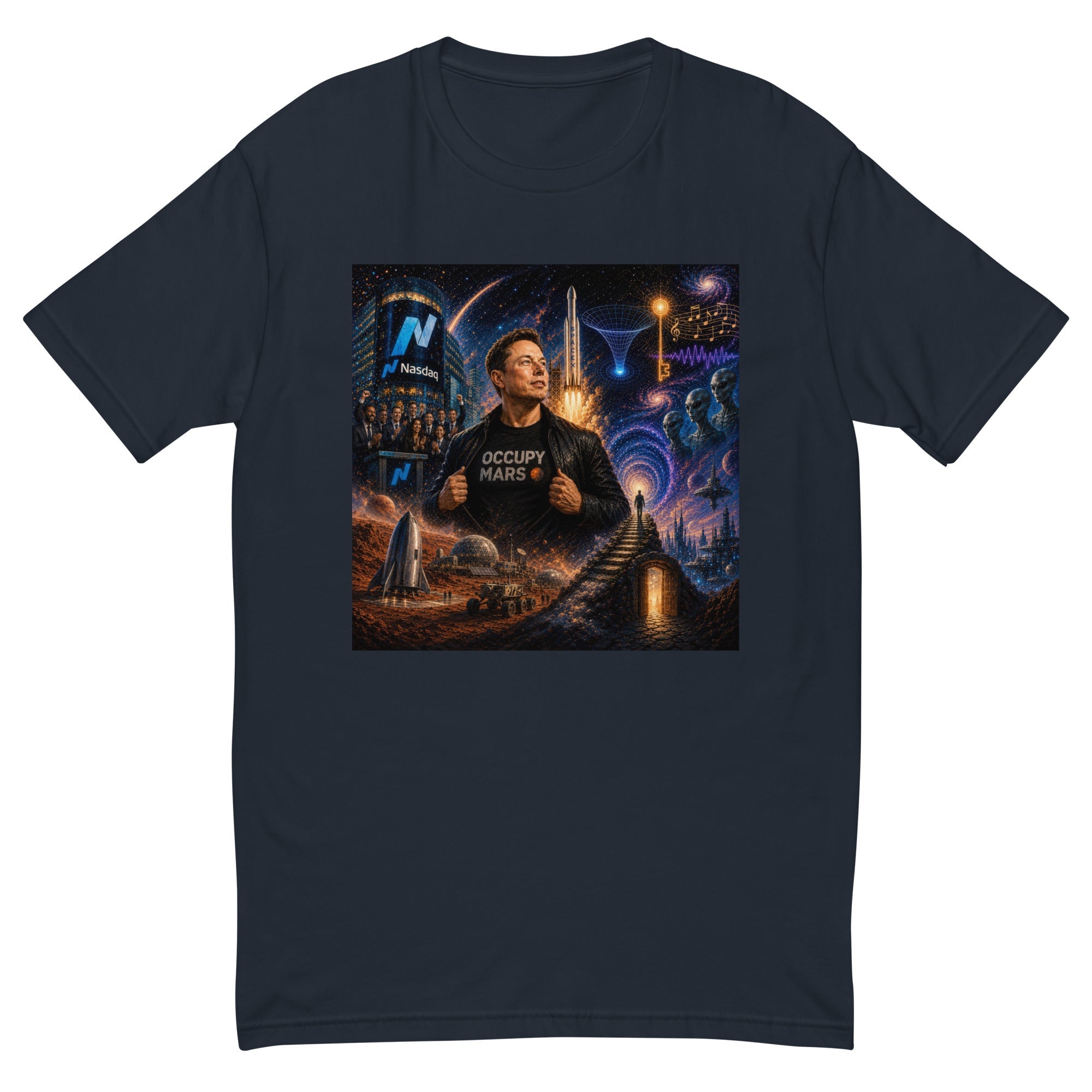 Elon Musk Occupy Mars Men's Premium T-Shirt - AETHERION GALLERY
