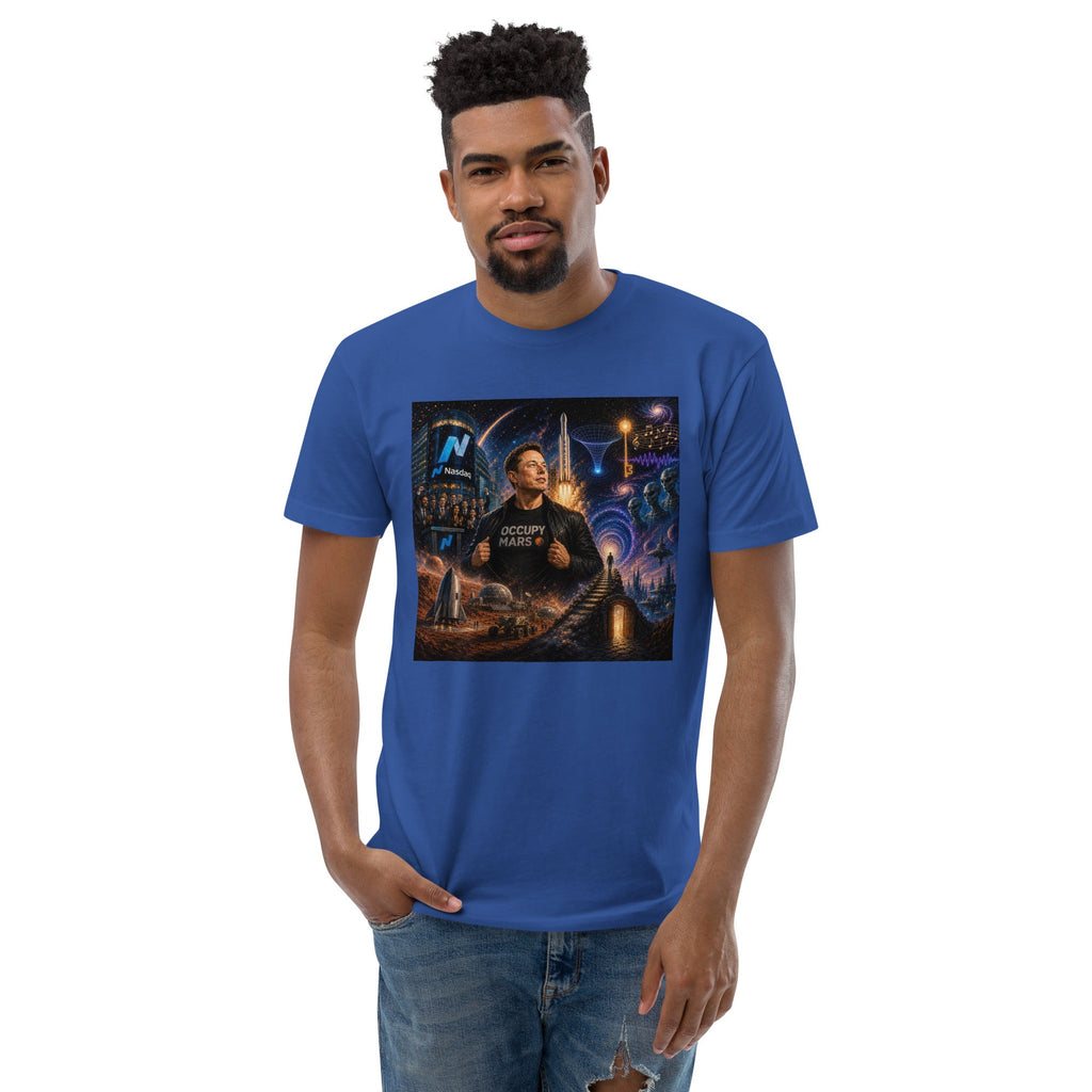 Elon Musk Occupy Mars Men's Premium T-Shirt - AETHERION GALLERY