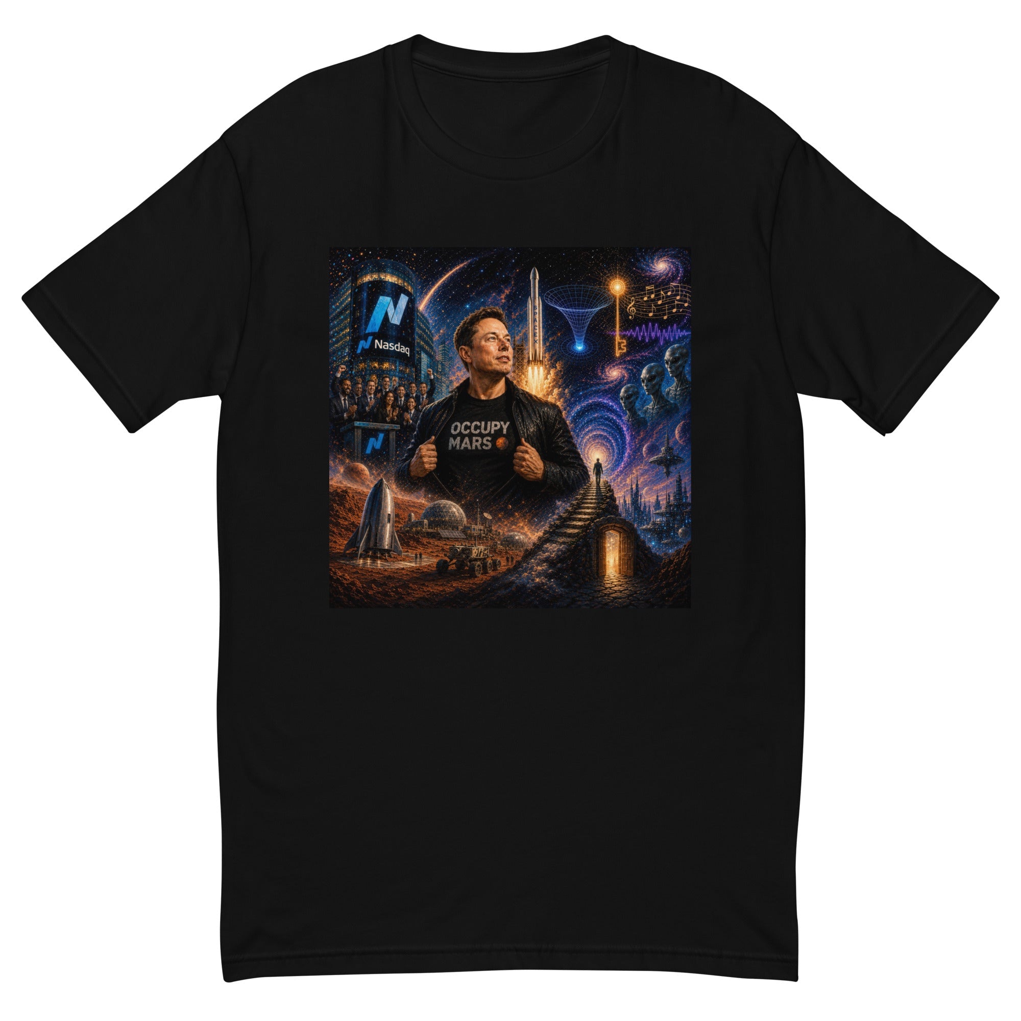 Elon Musk Occupy Mars Men's Premium T-Shirt - AETHERION GALLERY