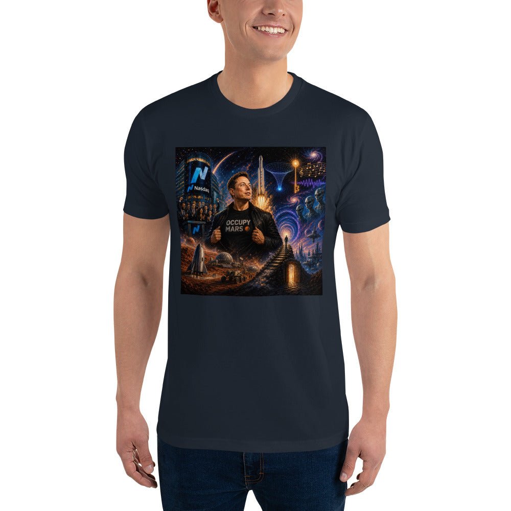 Elon Musk Occupy Mars Men's Premium T-Shirt - AETHERION GALLERY