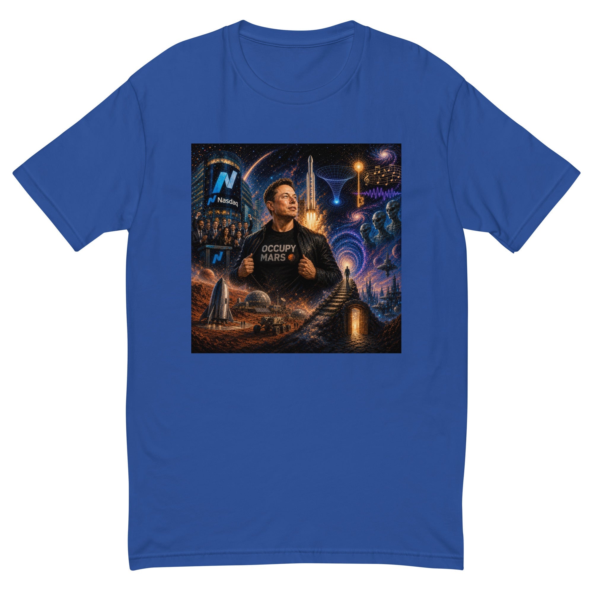 Elon Musk Occupy Mars Men's Premium T-Shirt - AETHERION GALLERY
