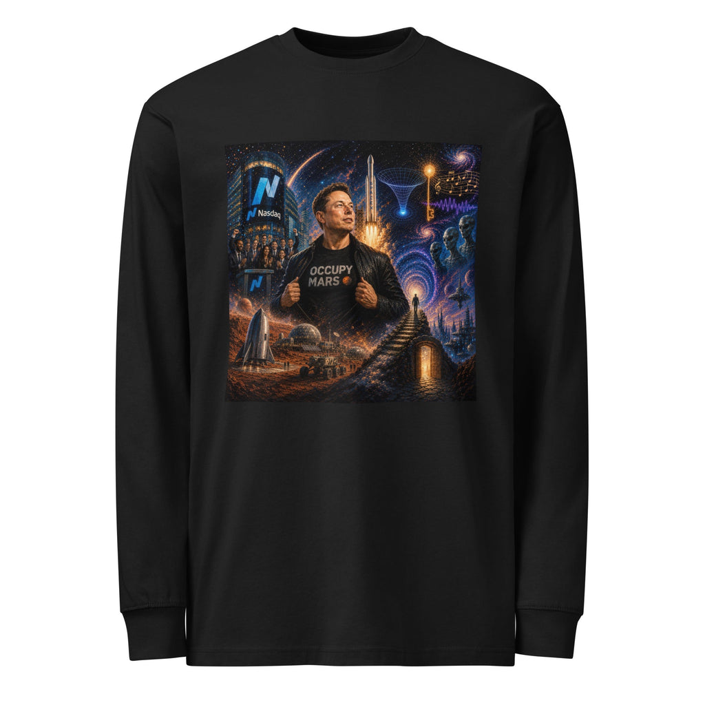 Elon Musk Occupy Mars Visionary Long-Sleeve Shirt - AETHERION GALLERY