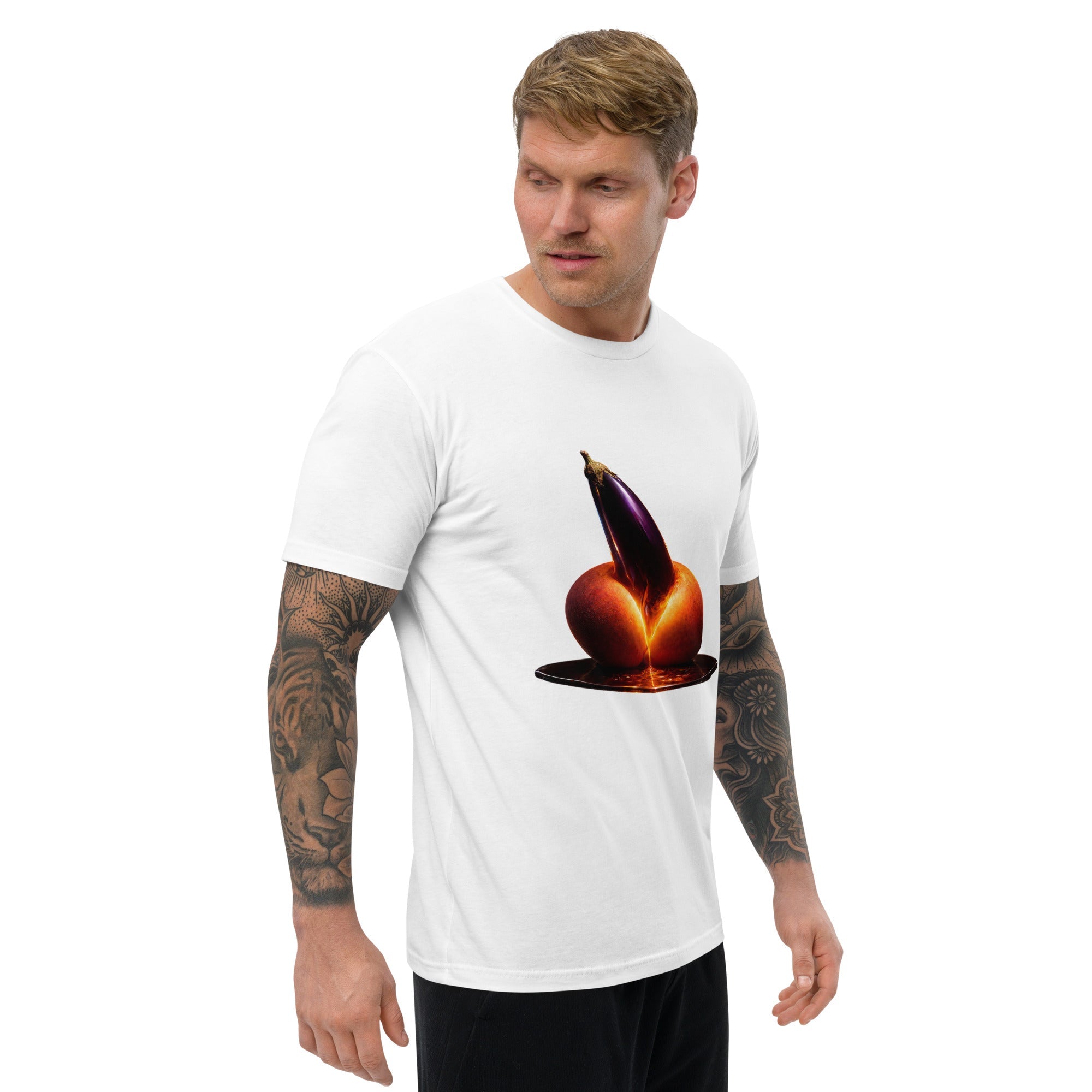 Forbidden Fruit Men's Fitted Premium T-Shirt - AETHERION GALLERY