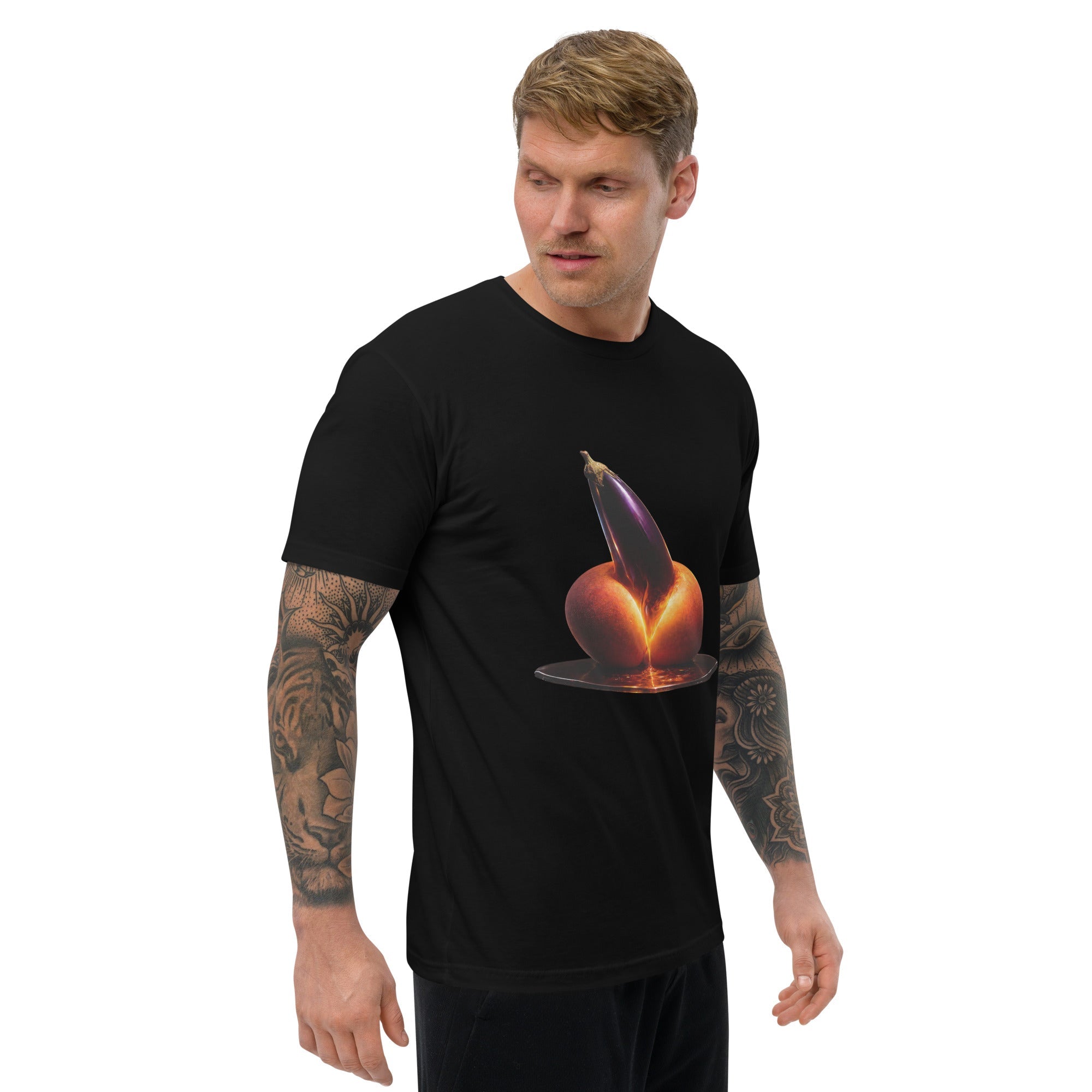 Forbidden Fruit Men's Fitted Premium T-Shirt - AETHERION GALLERY