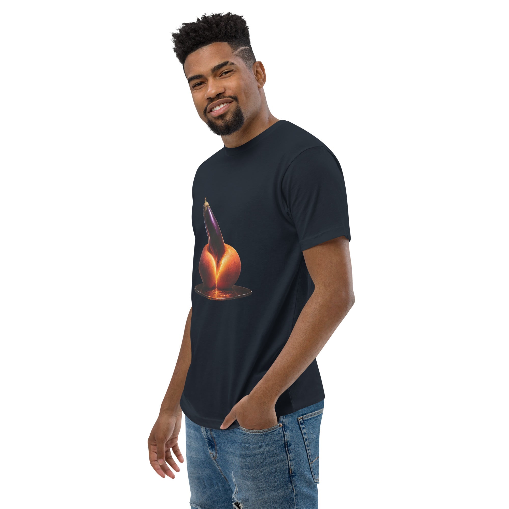 Forbidden Fruit Men's Fitted Premium T-Shirt - AETHERION GALLERY