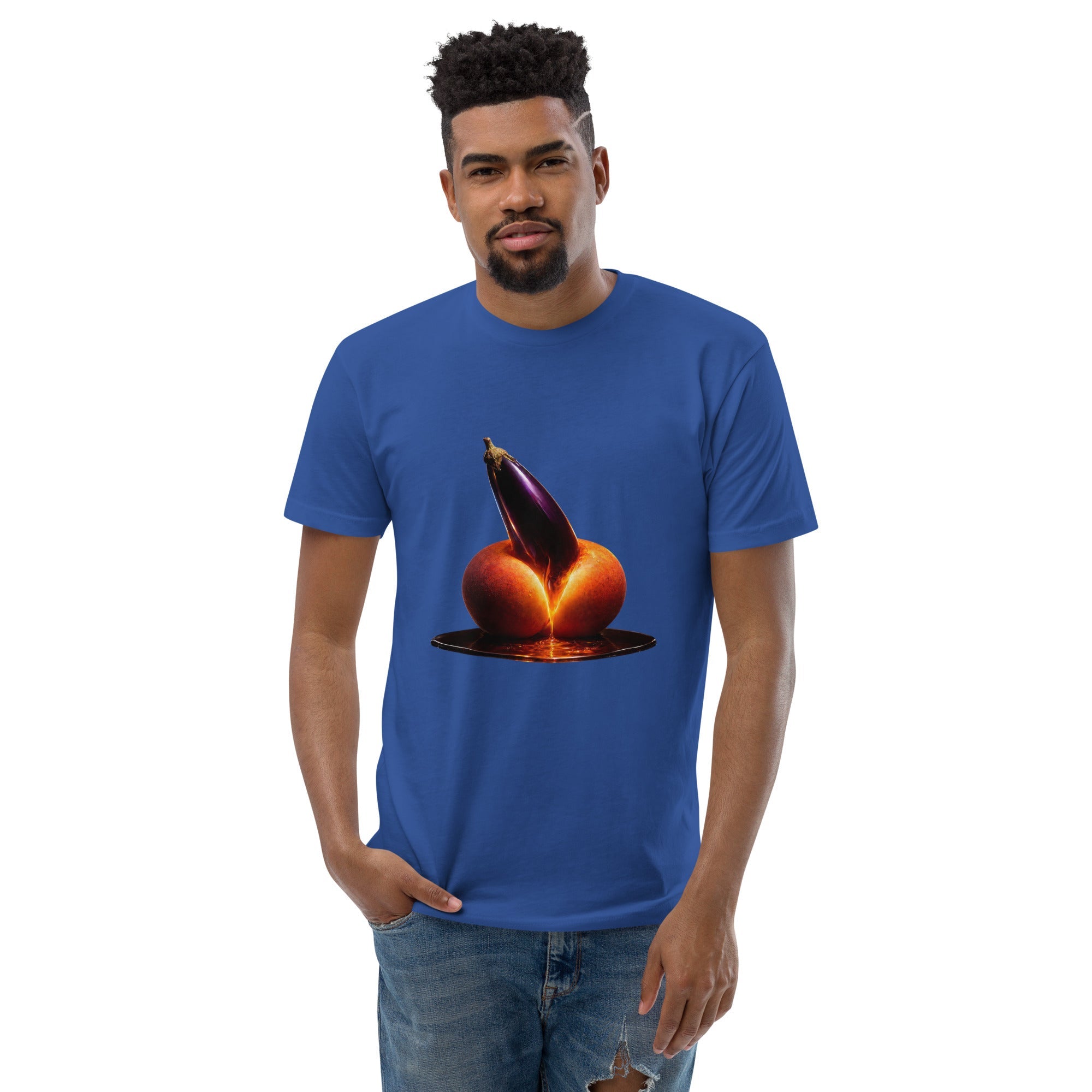 Forbidden Fruit Men's Fitted Premium T-Shirt - AETHERION GALLERY