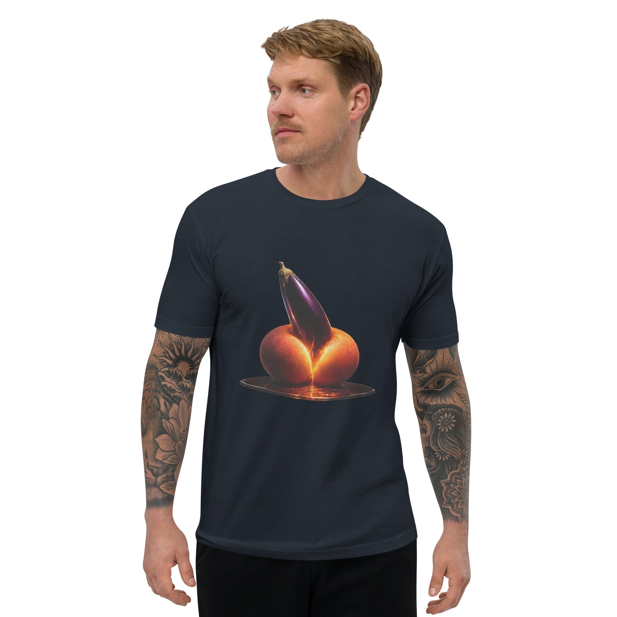 Forbidden Fruit Men's Fitted Premium T-Shirt - AETHERION GALLERY