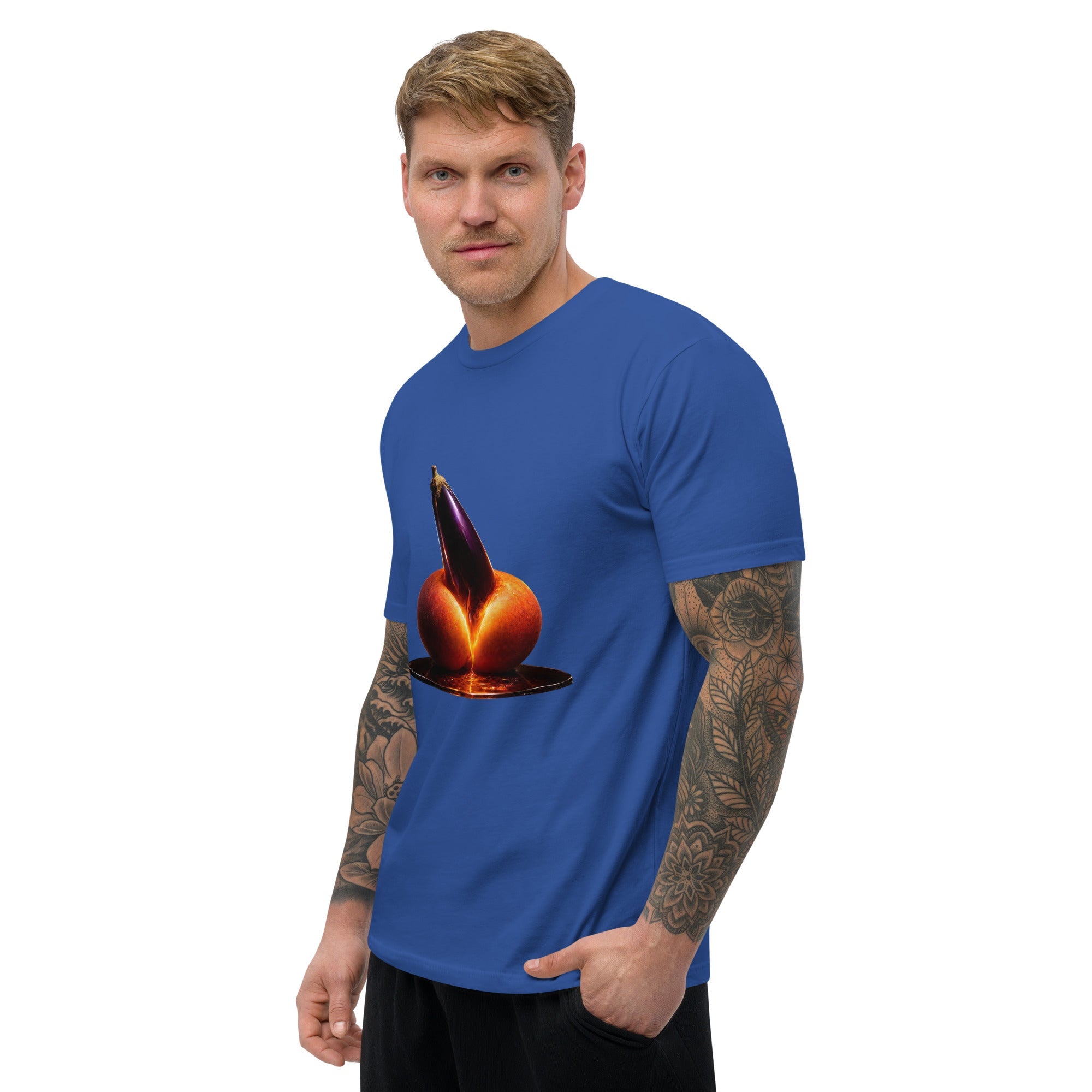 Forbidden Fruit Men's Fitted Premium T-Shirt - AETHERION GALLERY