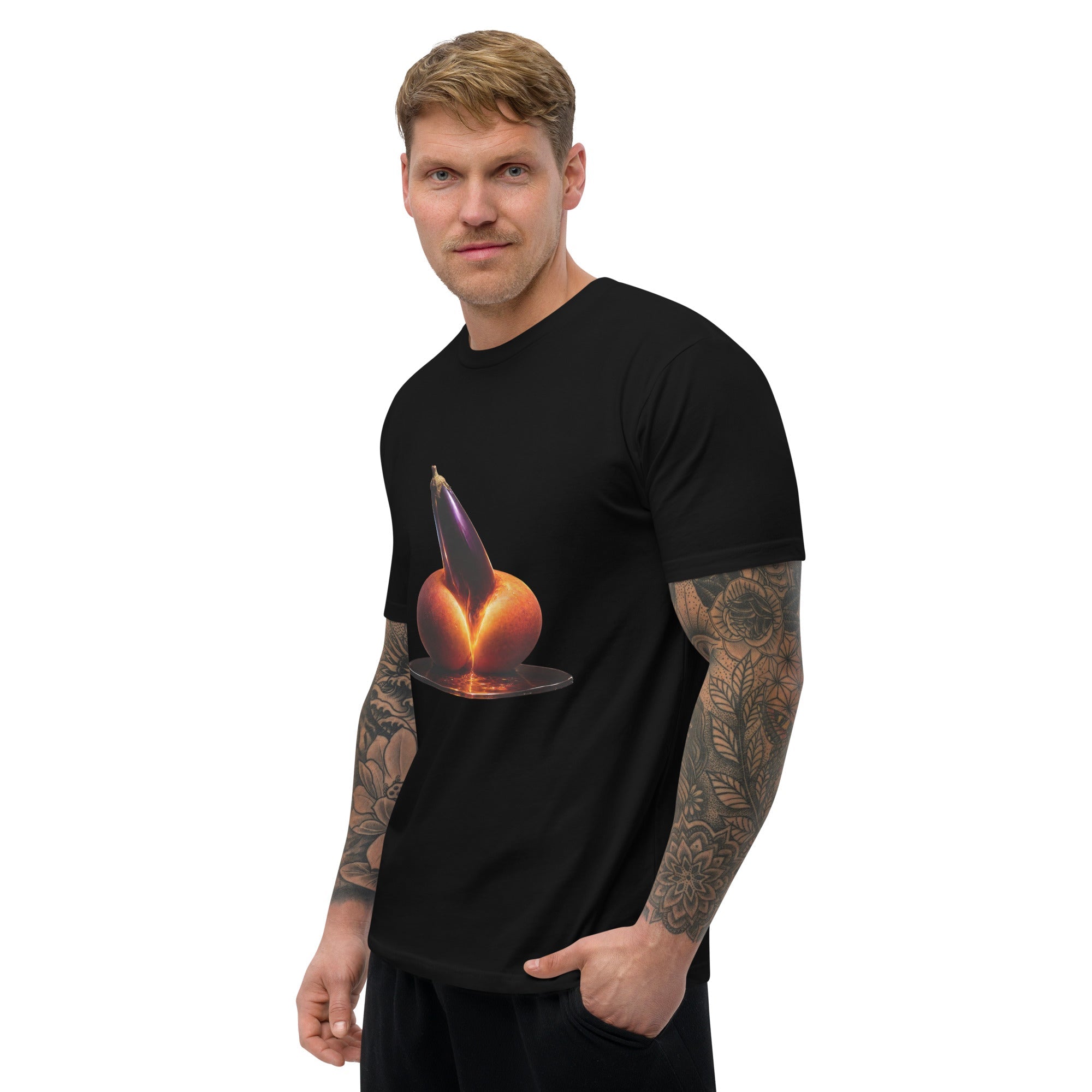 Forbidden Fruit Men's Fitted Premium T-Shirt - AETHERION GALLERY