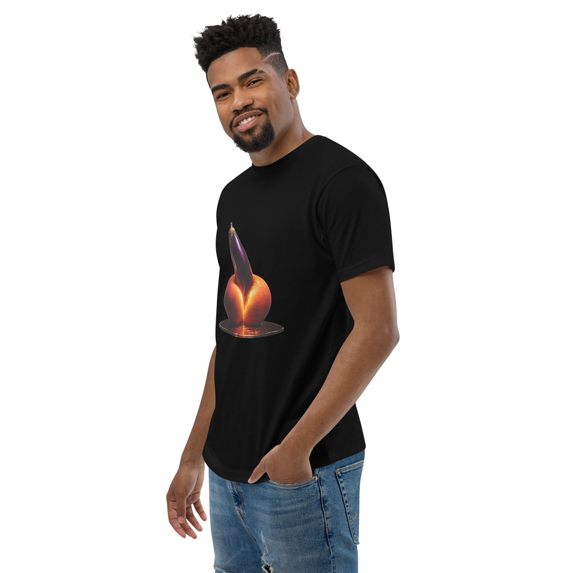 Forbidden Fruit Men's Fitted Premium T-Shirt - AETHERION GALLERY