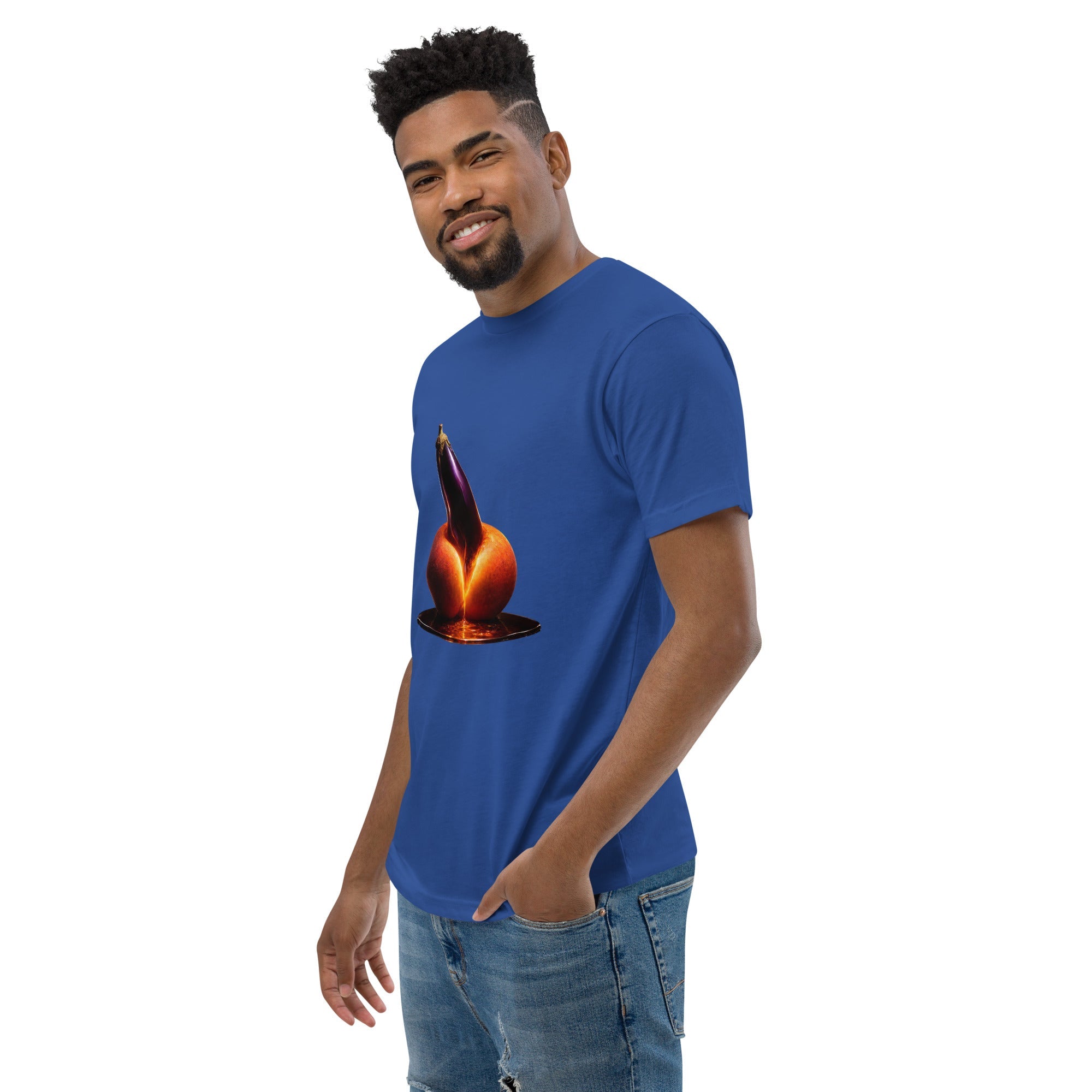 Forbidden Fruit Men's Fitted Premium T-Shirt - AETHERION GALLERY