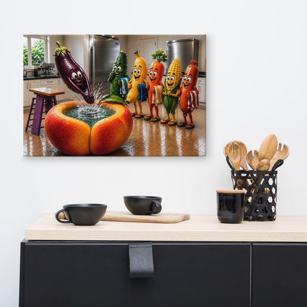 Fruit Juice - Premium Canvas Print - AETHERION GALLERY