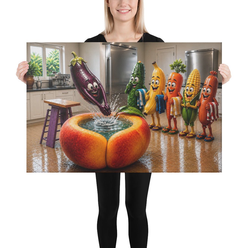 Fruit Juice - Premium Canvas Print - AETHERION GALLERY