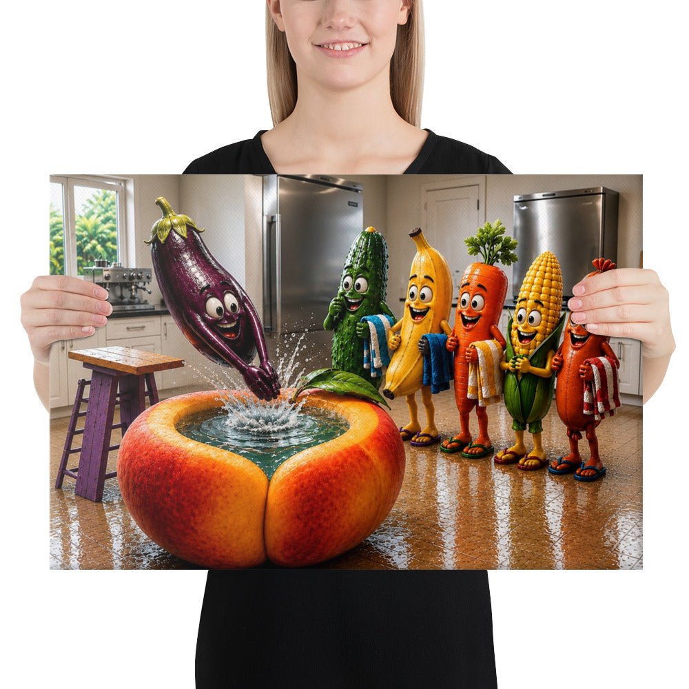 Fruit Juice - Premium Canvas Print - AETHERION GALLERY