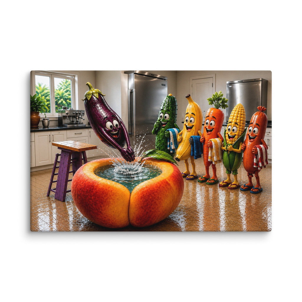 Fruit Juice - Premium Canvas Print - AETHERION GALLERY